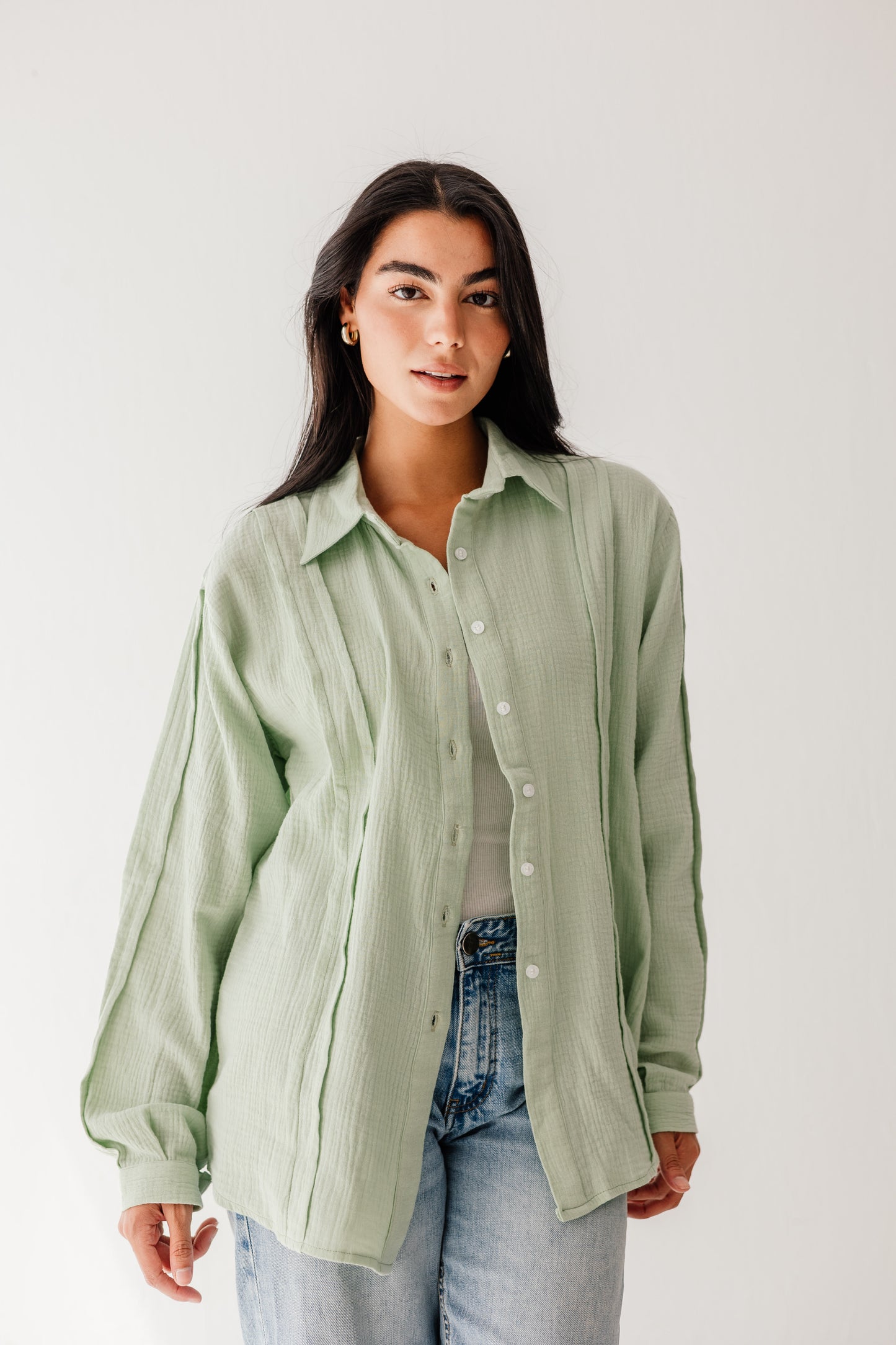 Sunelle Shirt in Pastel green