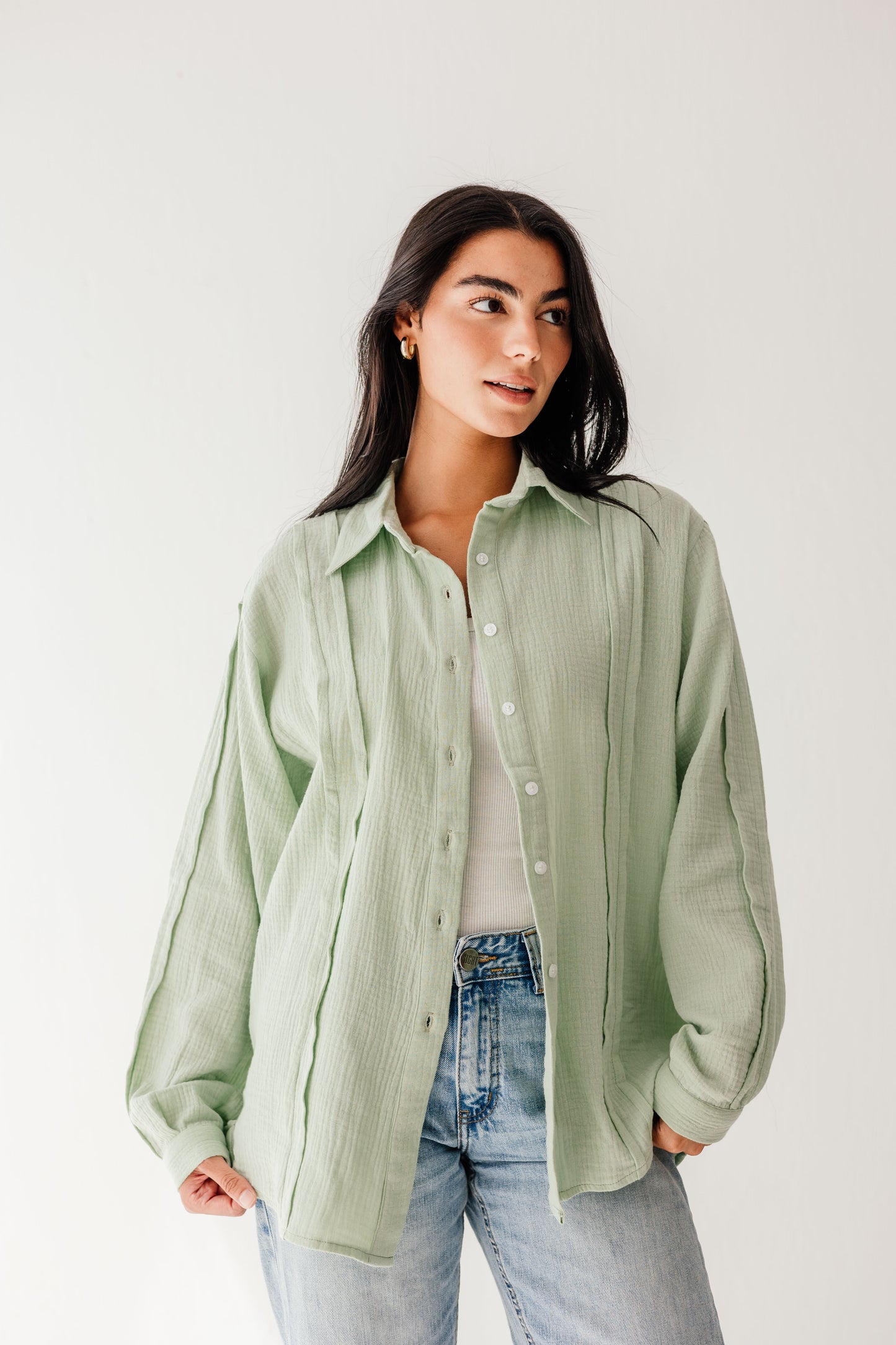 Sunelle Shirt in Pastel green