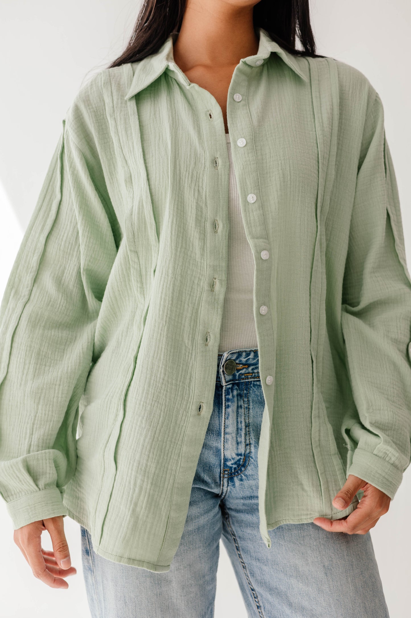 Sunelle Shirt in Pastel green