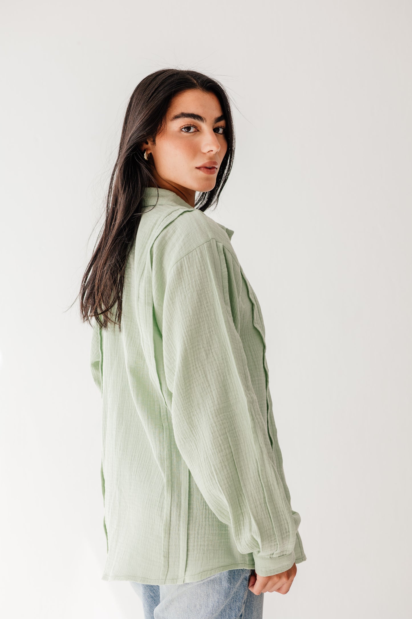 Sunelle Shirt in Pastel green