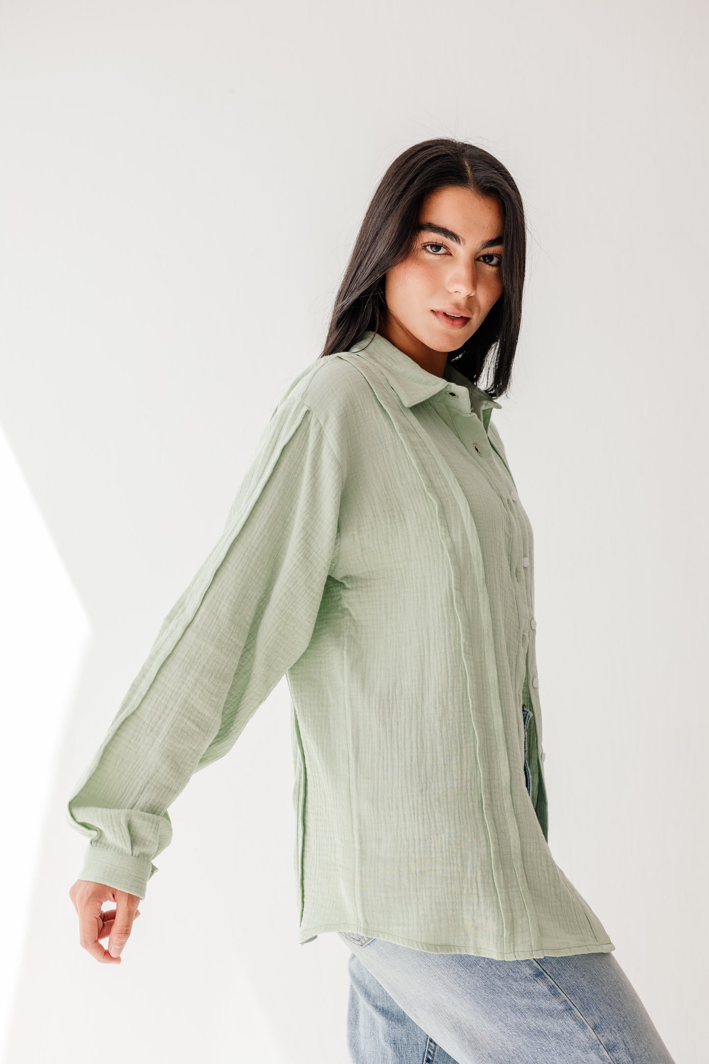 Sunelle Shirt in Pastel green
