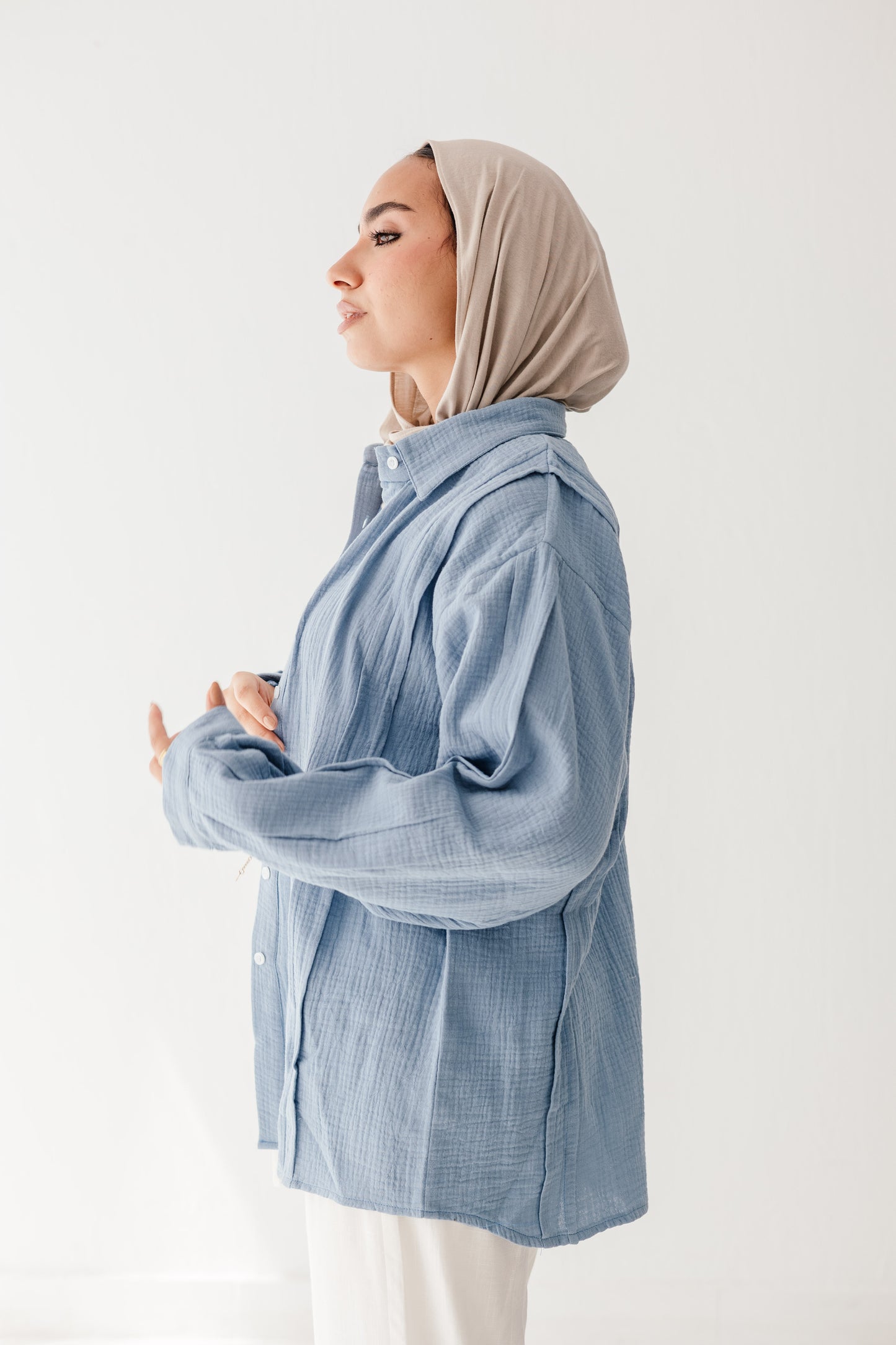 Sunelle Shirt in Steel blue