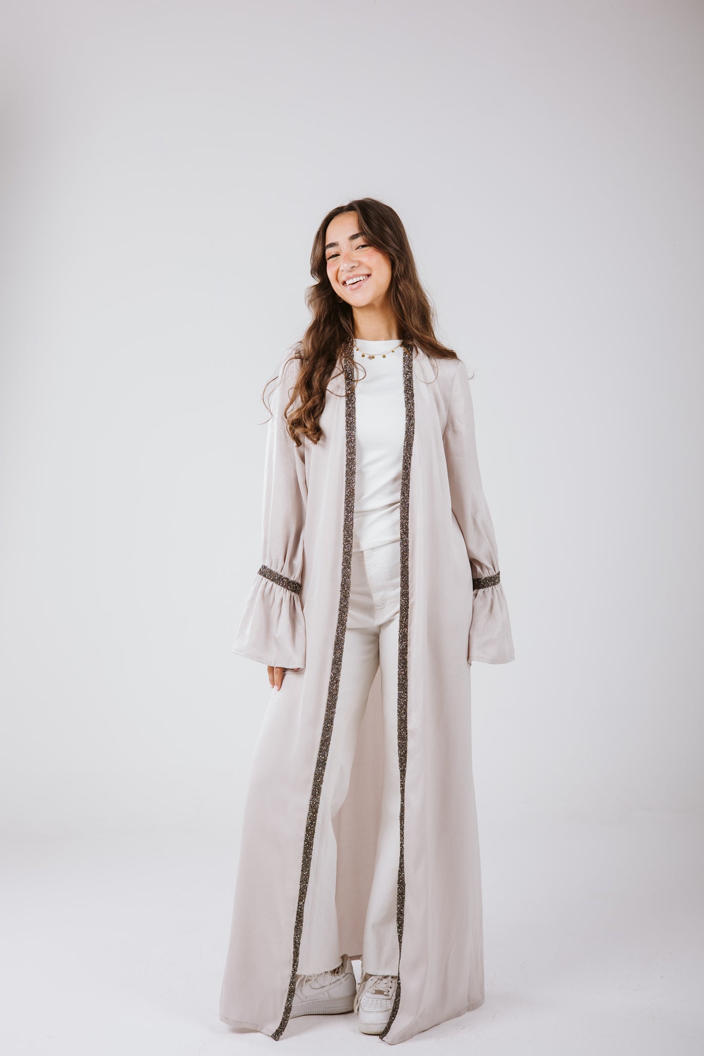 Layal Kaftan in Gray