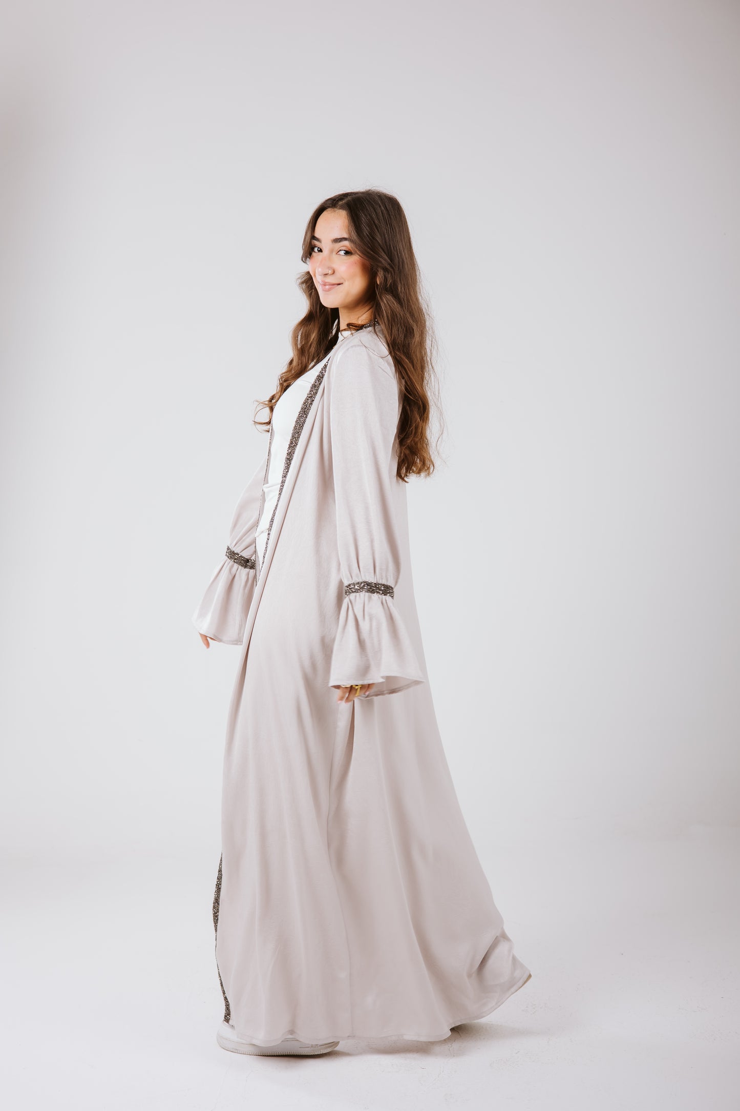 Layal Kaftan in Gray