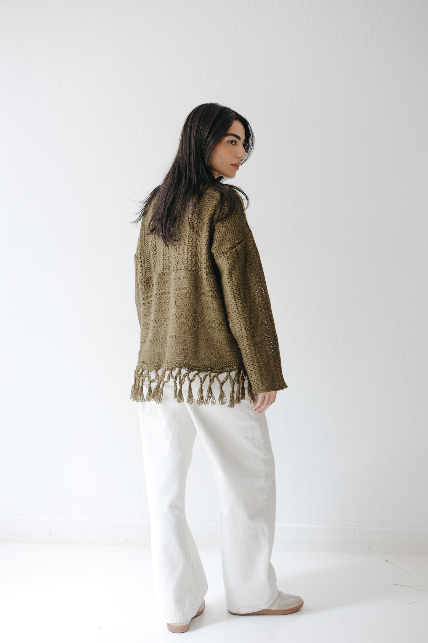 The Root Knit in Olive