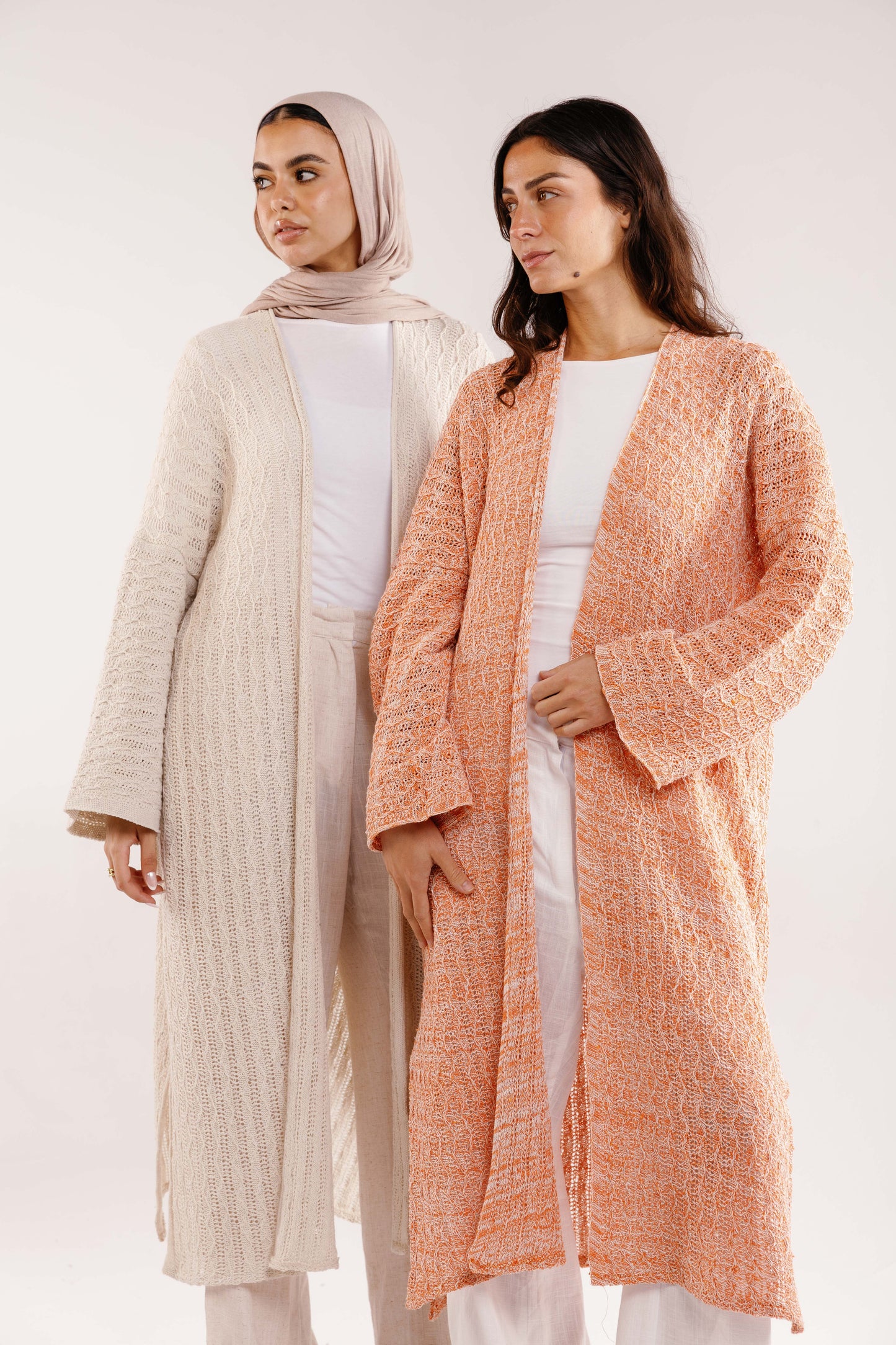 Cloud Knit Cardigan in Tangerine