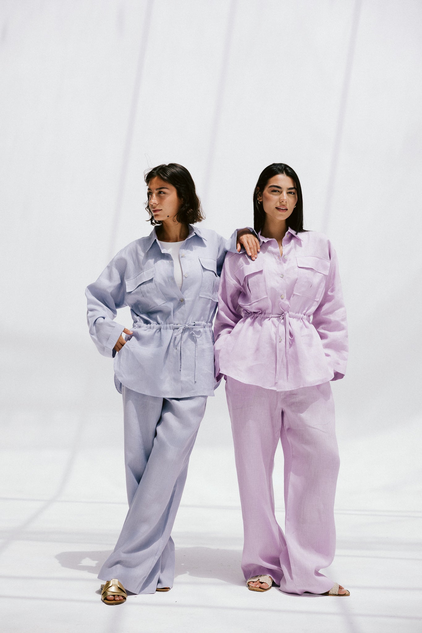 Slow Morning Pants In Powder blue