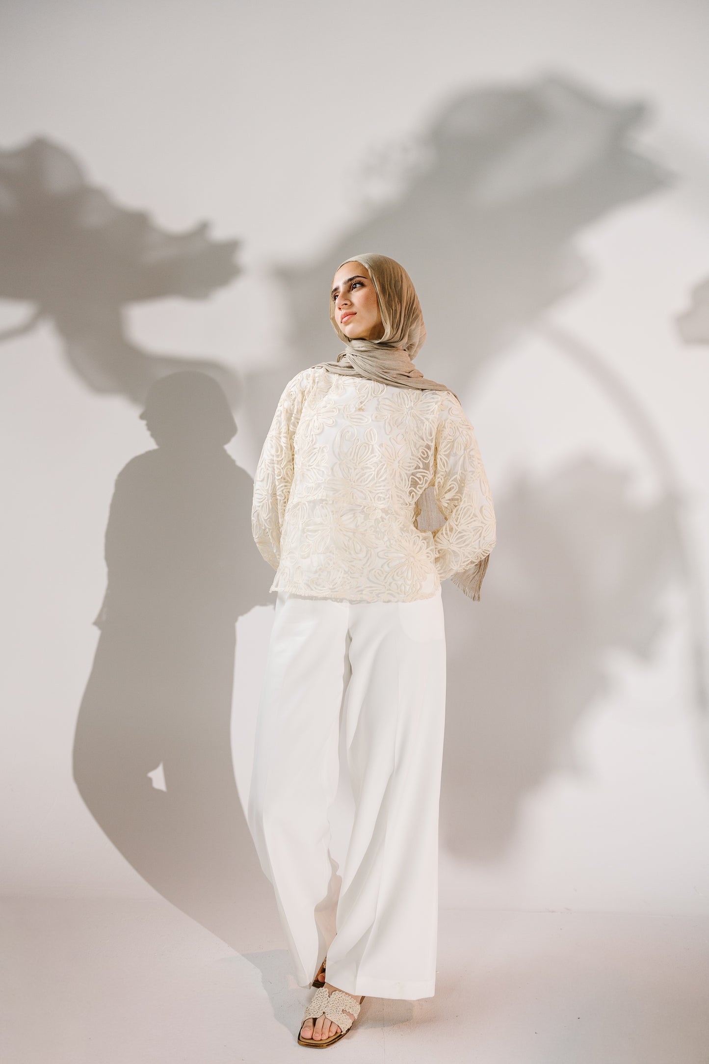 The Bloom Blouse in Chantilly Cream