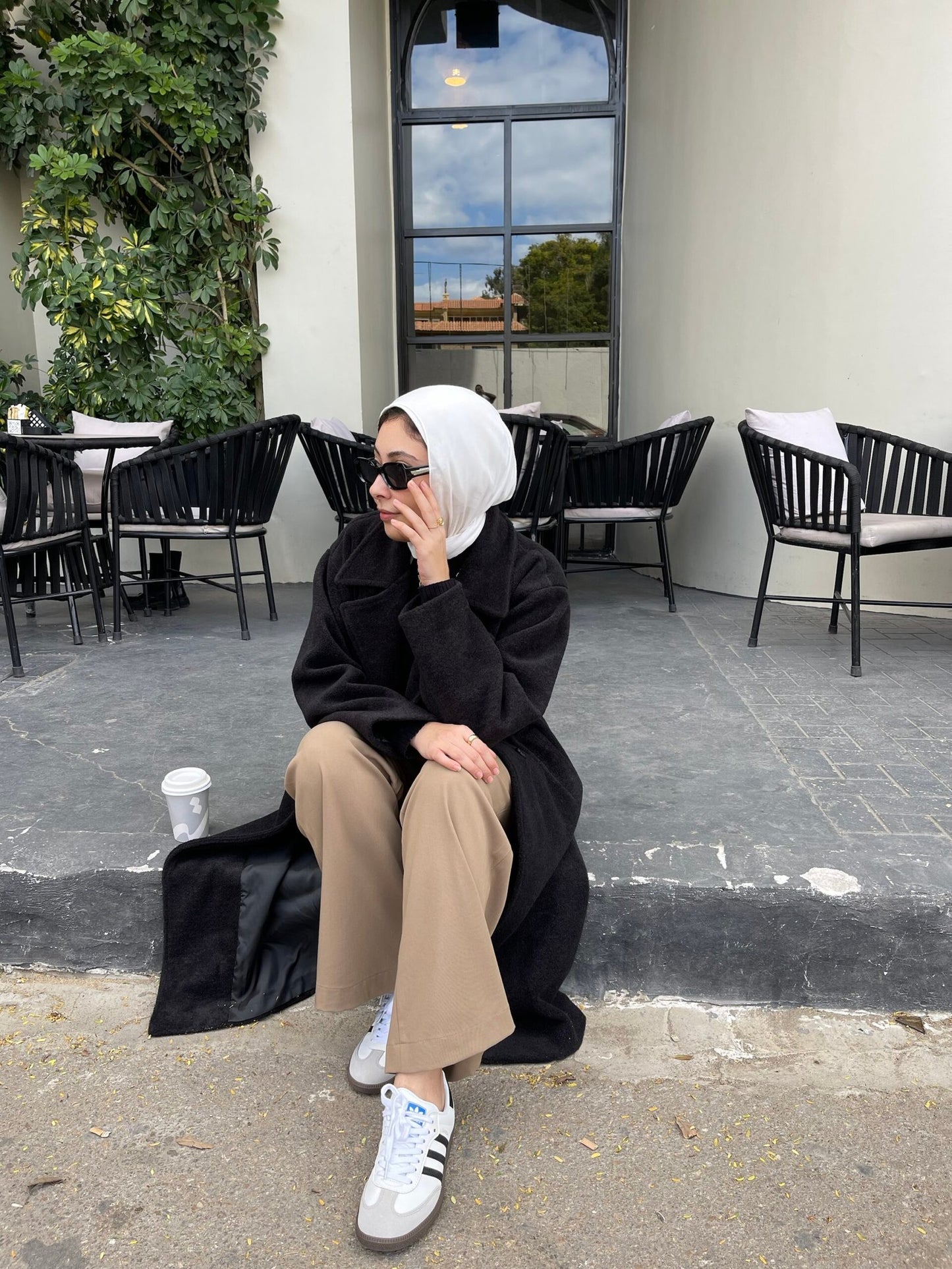 Black City Breeze Wool Coat