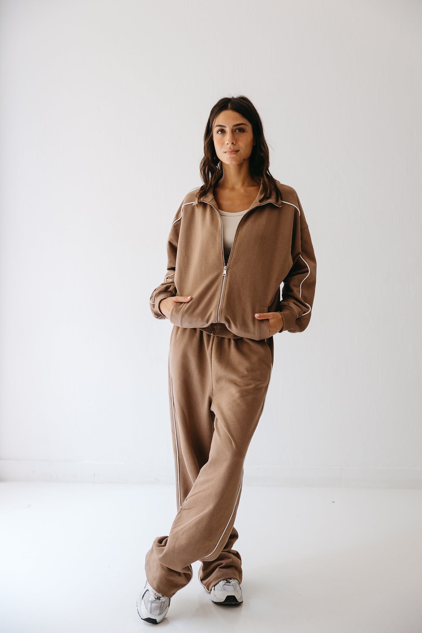 The Line set in Tan