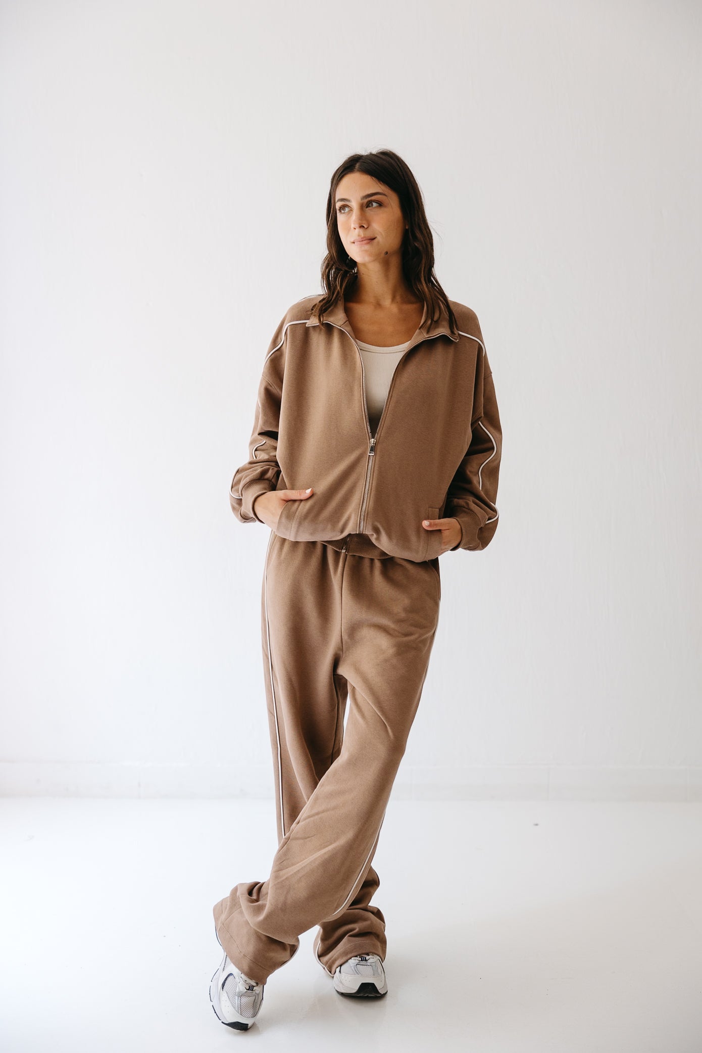 The Line set in Tan