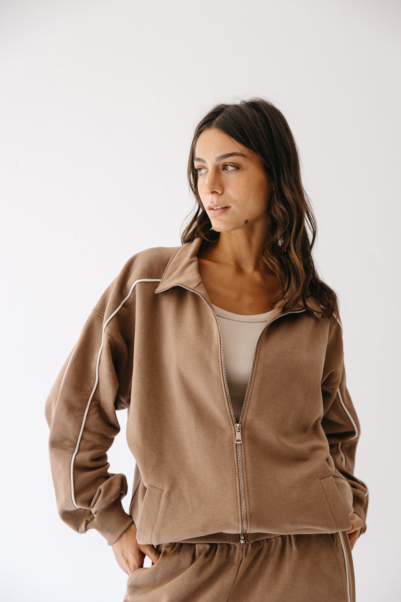 The Line set in Tan