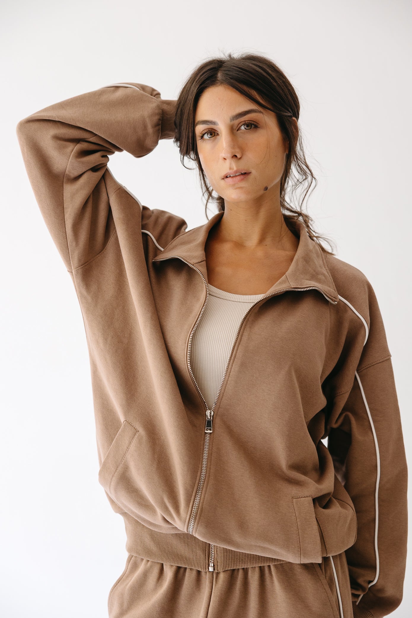 The Line set in Tan