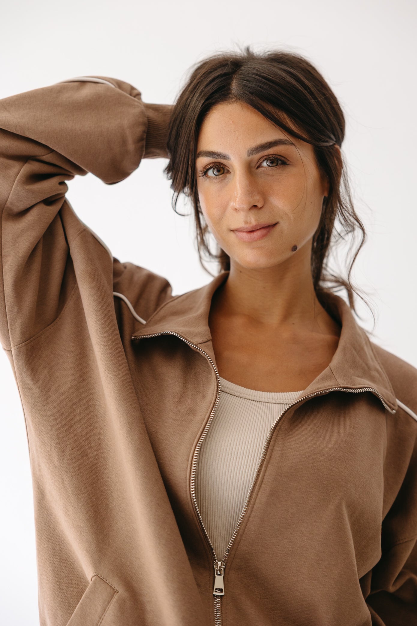 The Line set in Tan