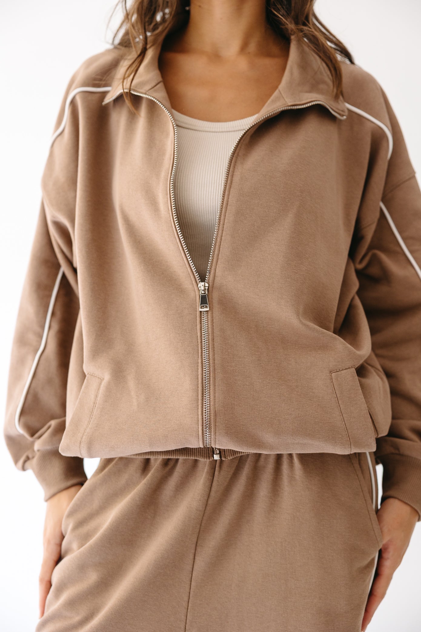 The Line set in Tan