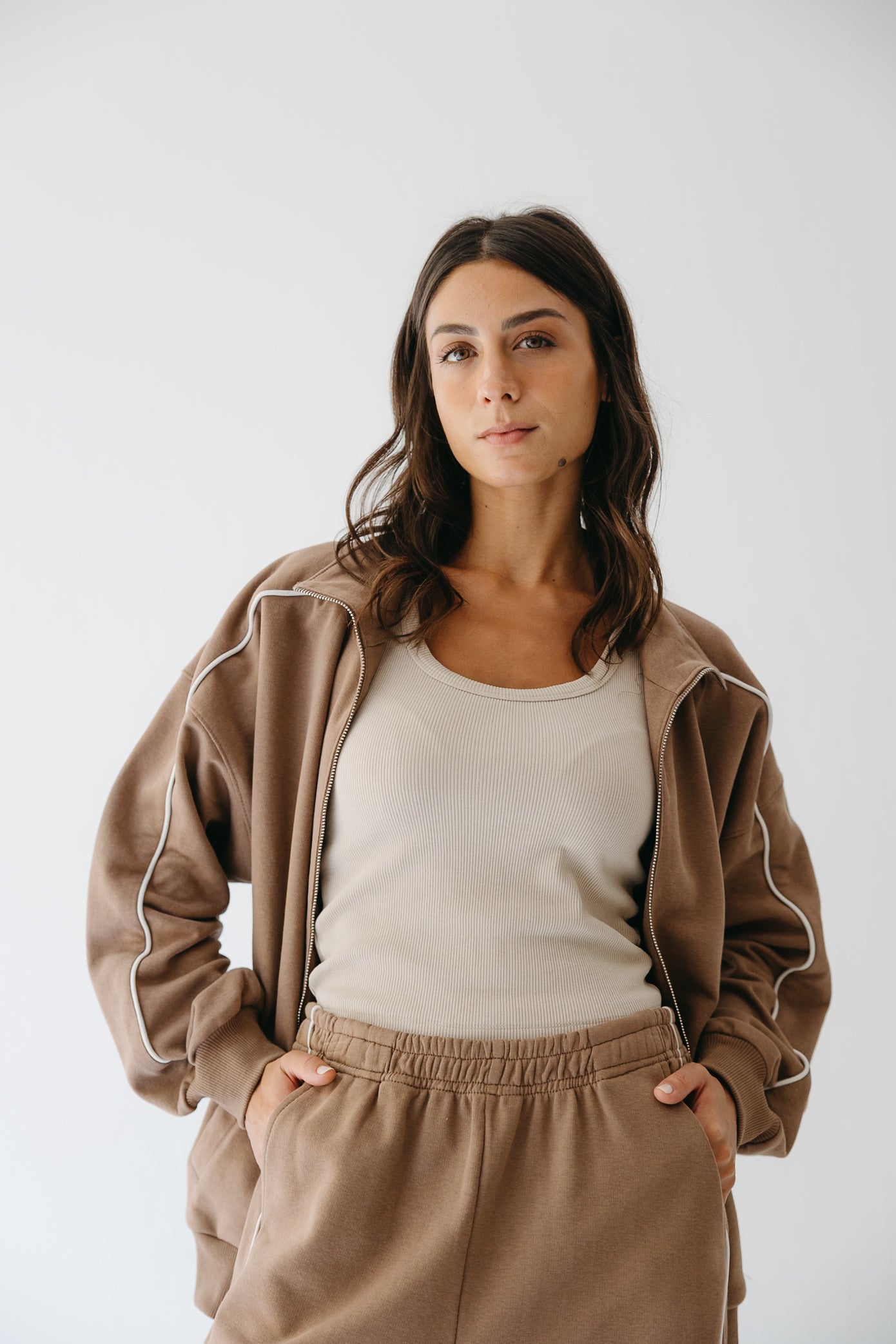 The Line set in Tan