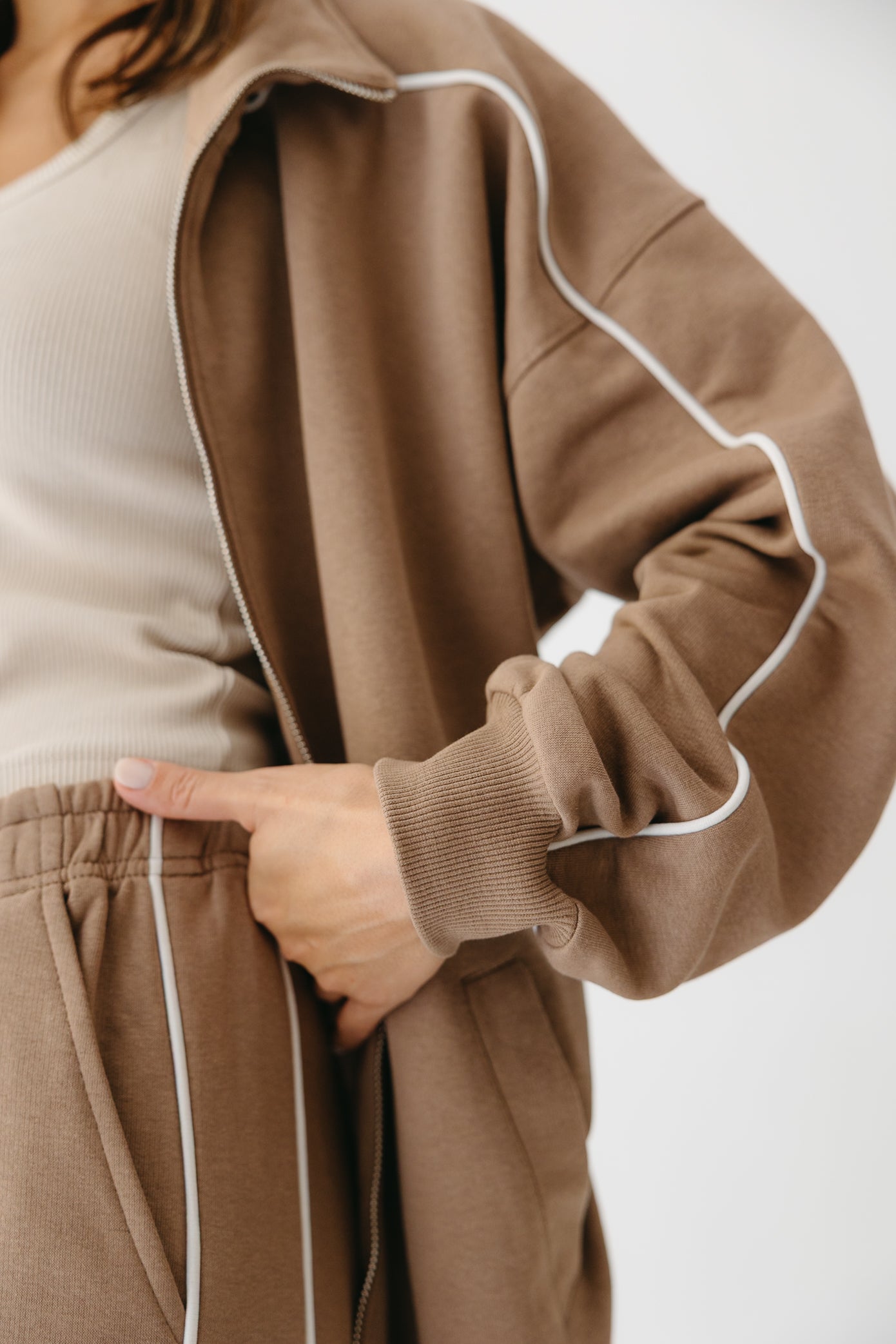 The Line set in Tan