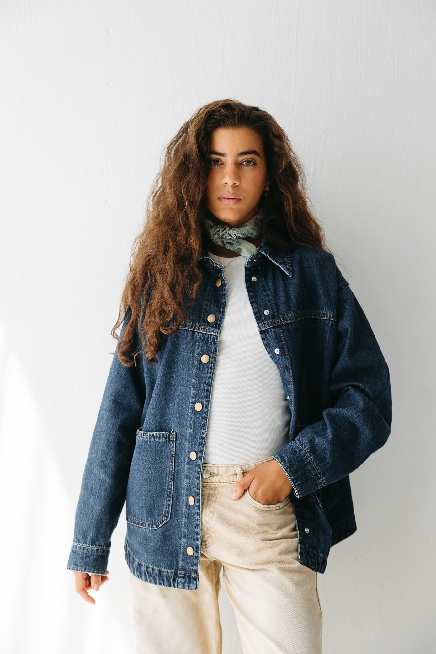 The Origin Denim Jacket in Deep Blue
