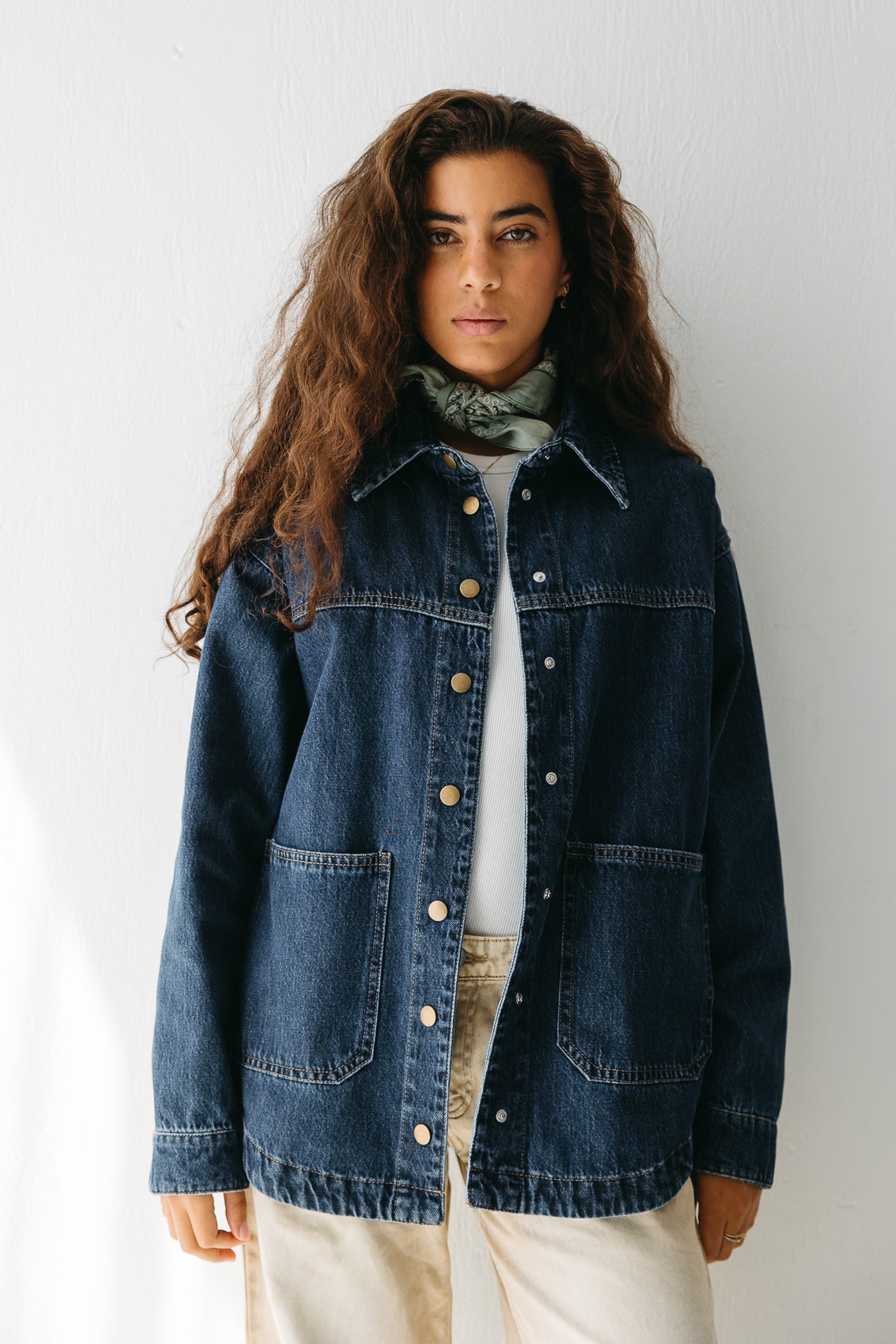 The Origin Denim Jacket in Deep Blue