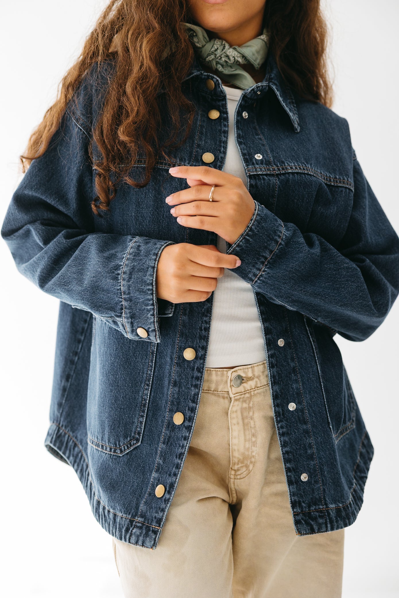 The Origin Denim Jacket in Deep Blue