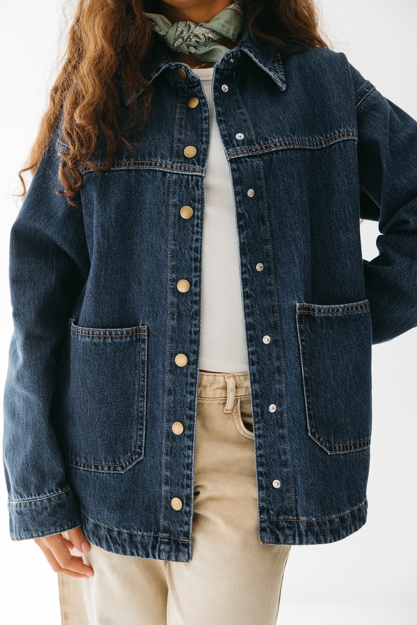 The Origin Denim Jacket in Deep Blue