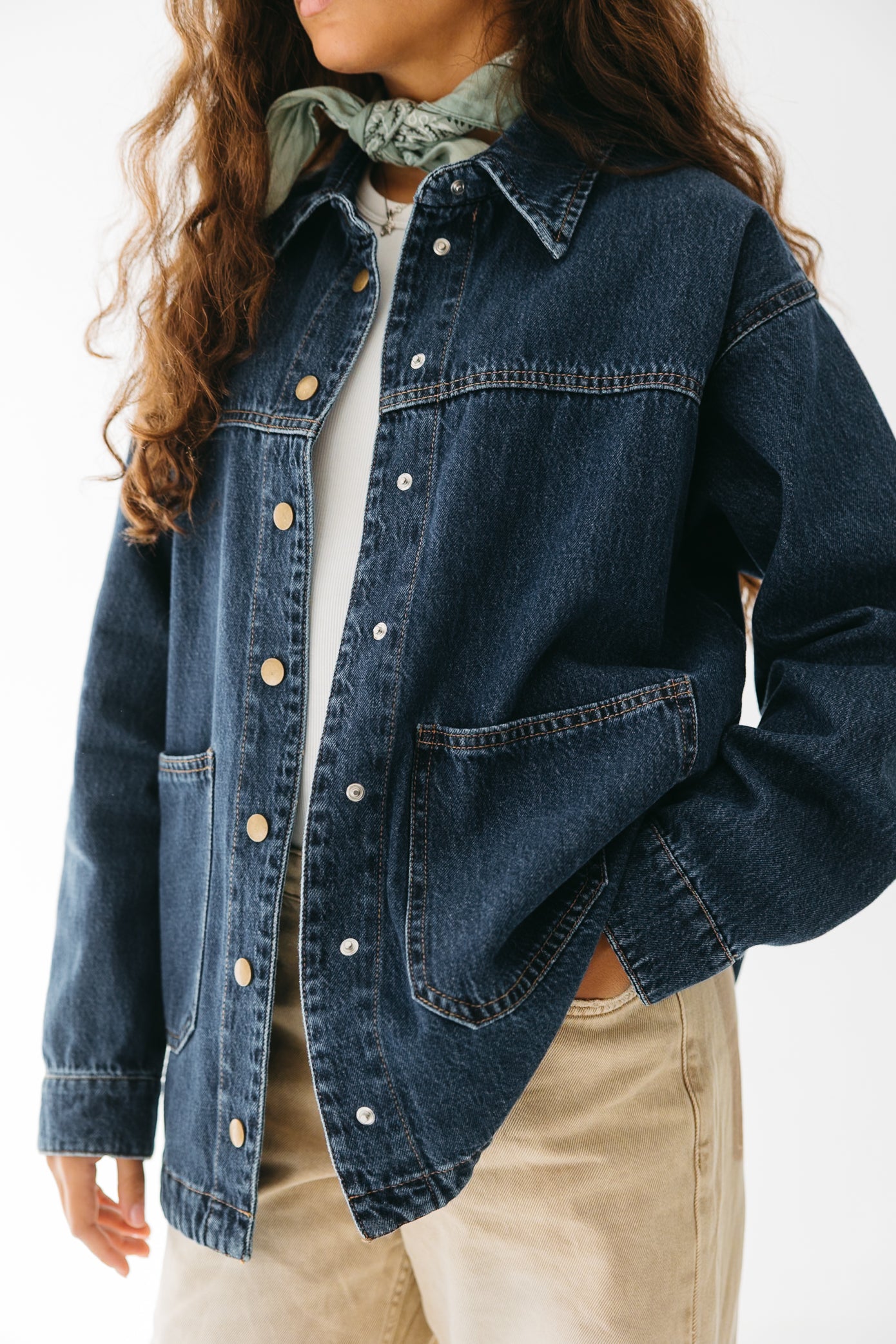 The Origin Denim Jacket in Deep Blue
