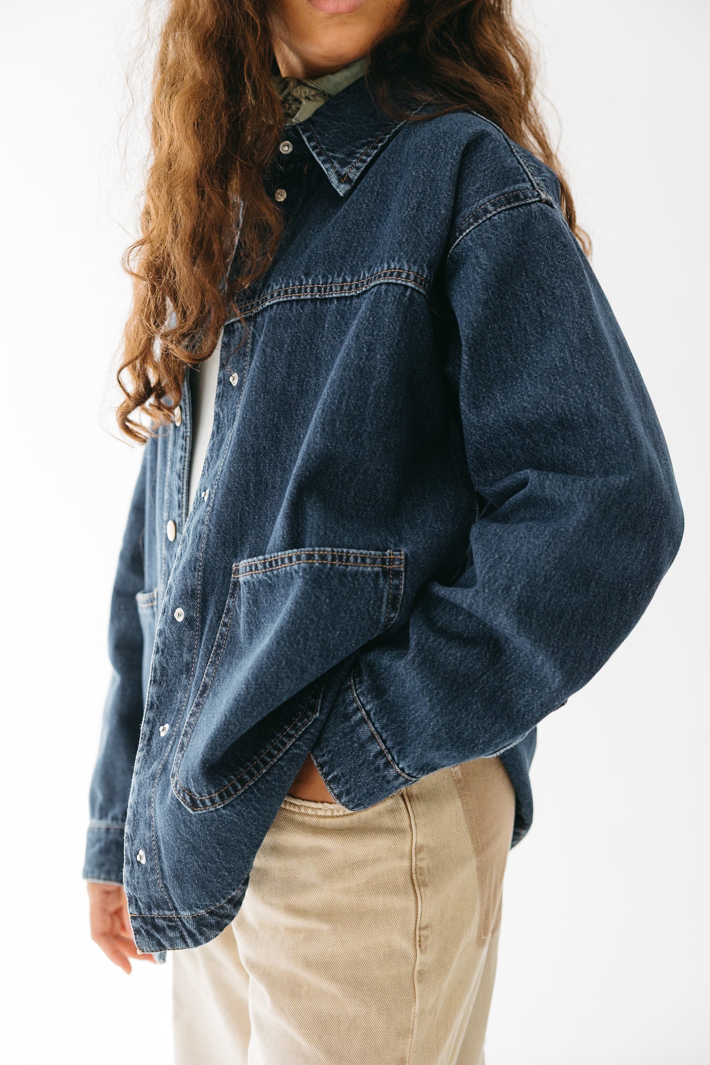 The Origin Denim Jacket in Deep Blue