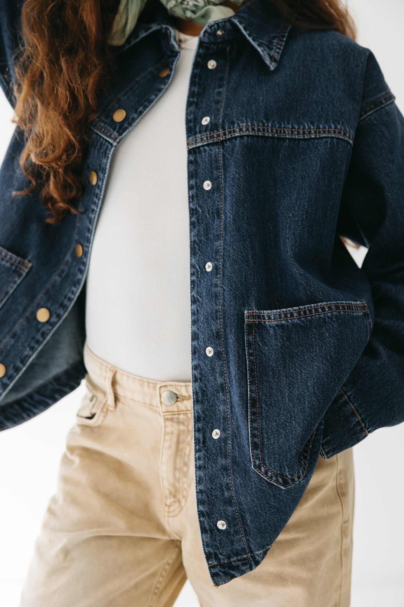 The Origin Denim Jacket in Deep Blue