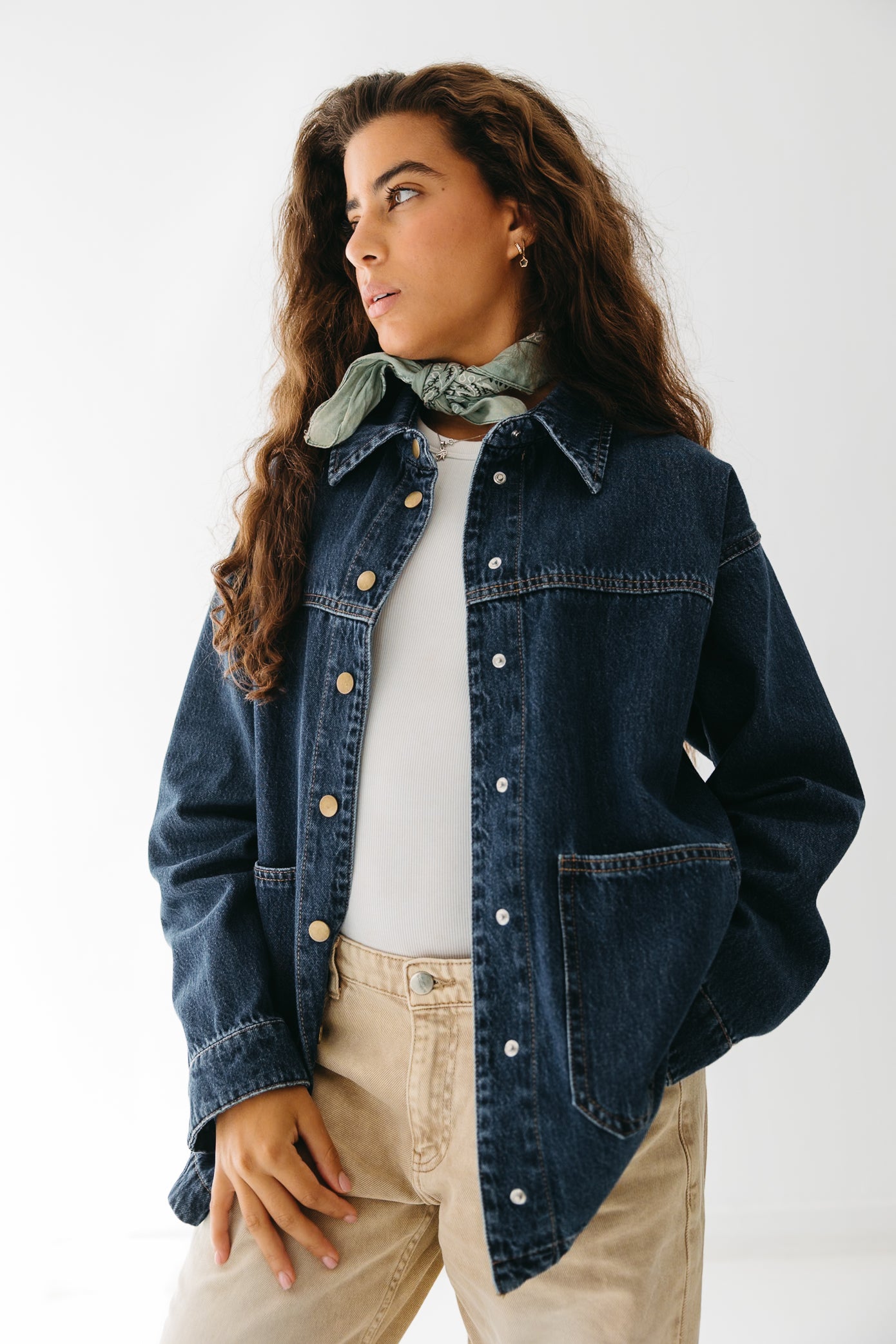 The Origin Denim Jacket in Deep Blue