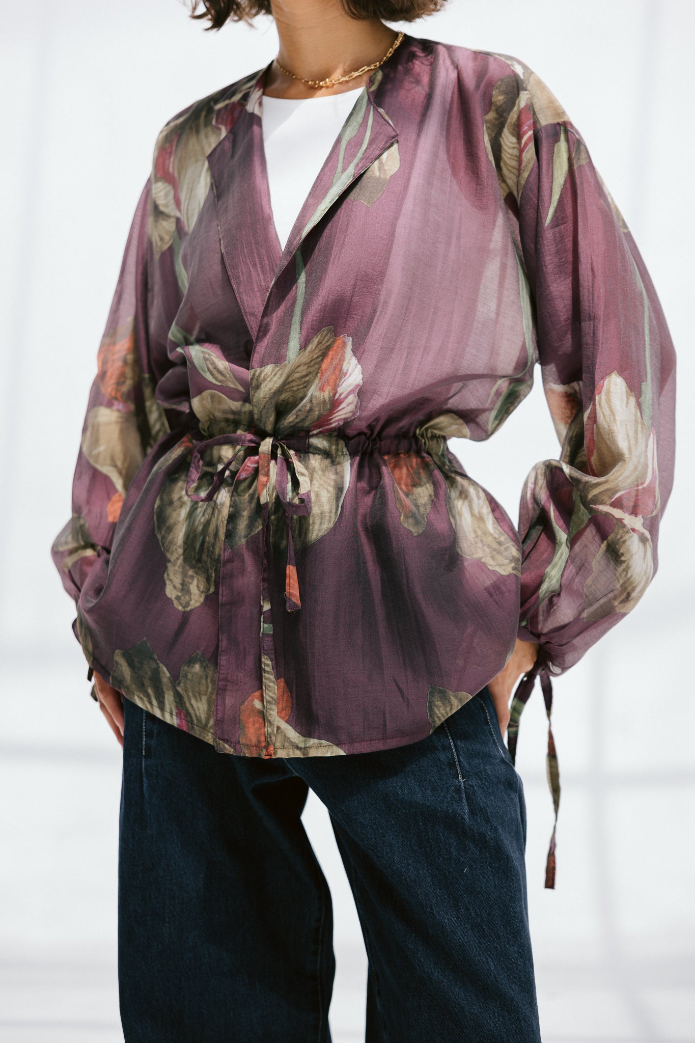 Jardin Blouse in Mulberry