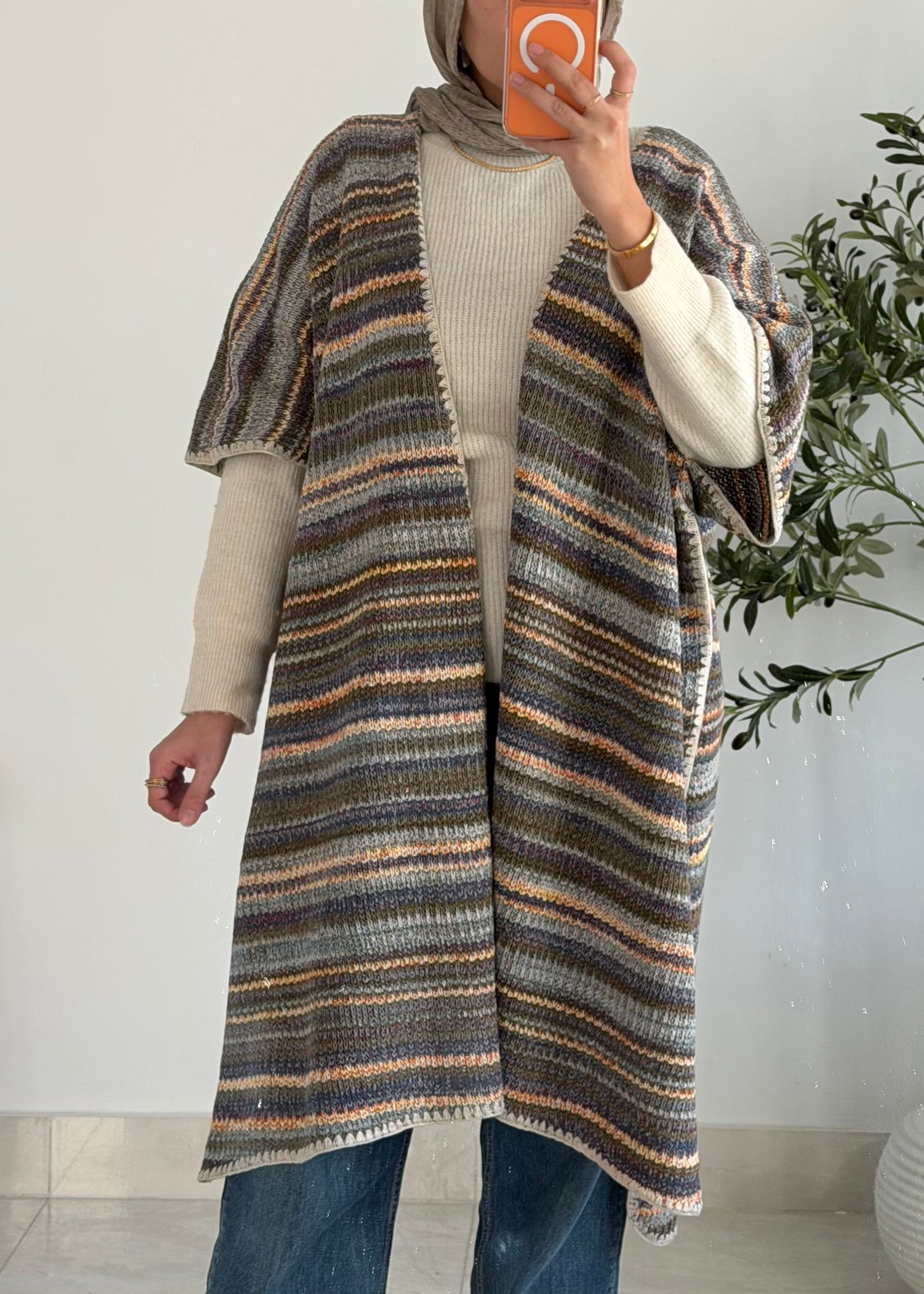 Colorwave Knit Kaftan