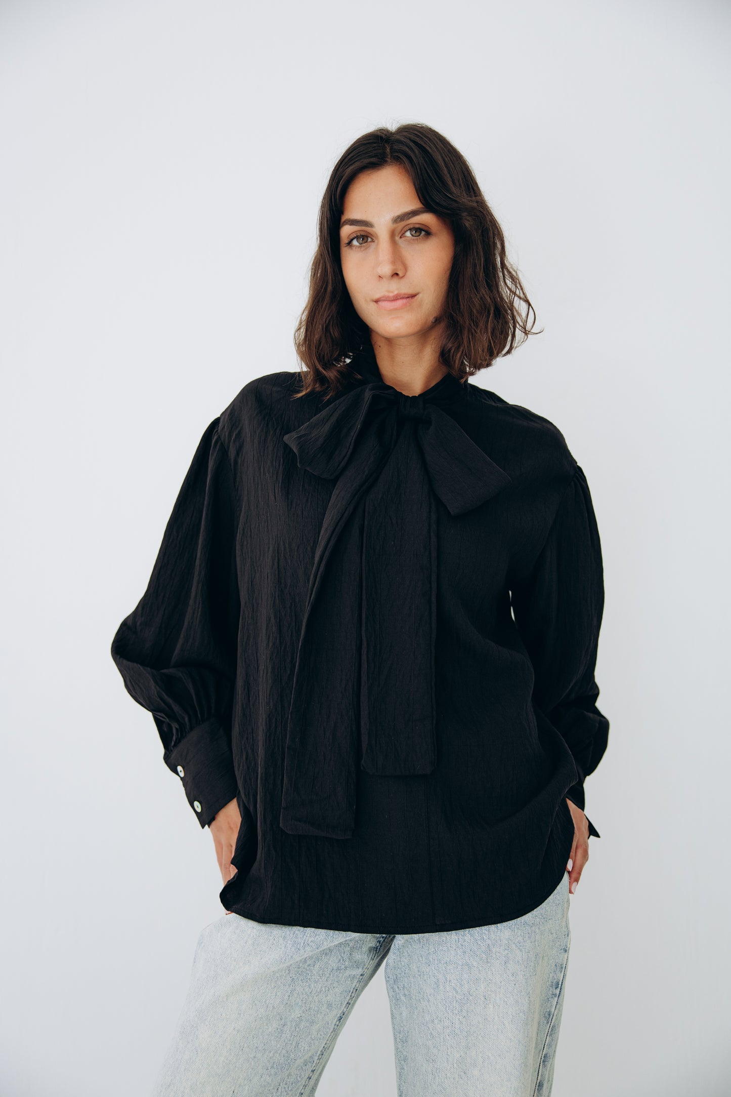 The Siena Blouse In Black