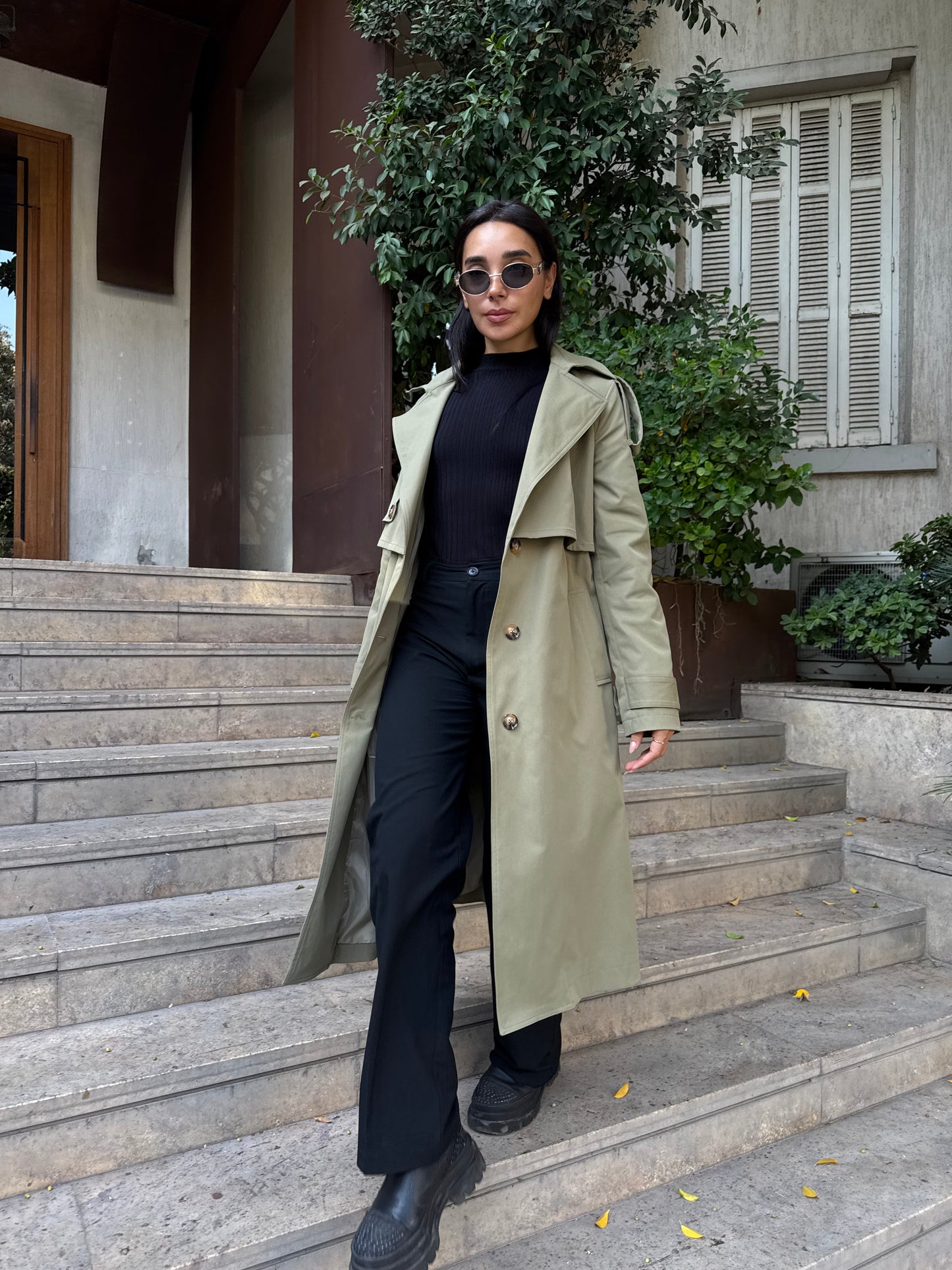The Classic Edit Trench in Olive