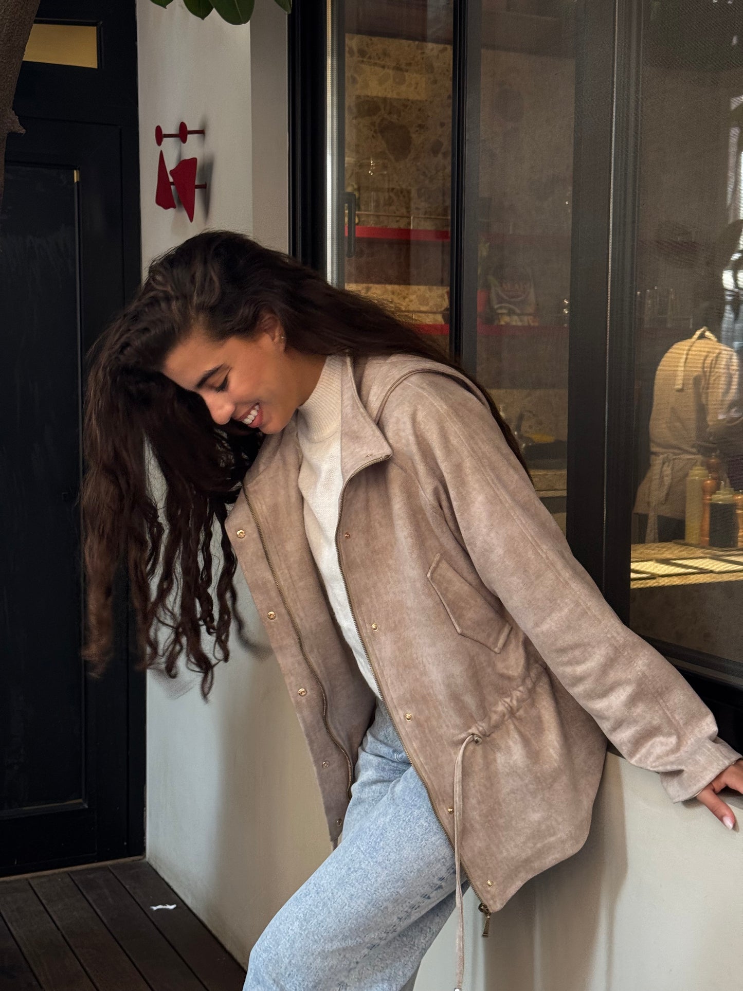 The Ophelia Jacket in Beige