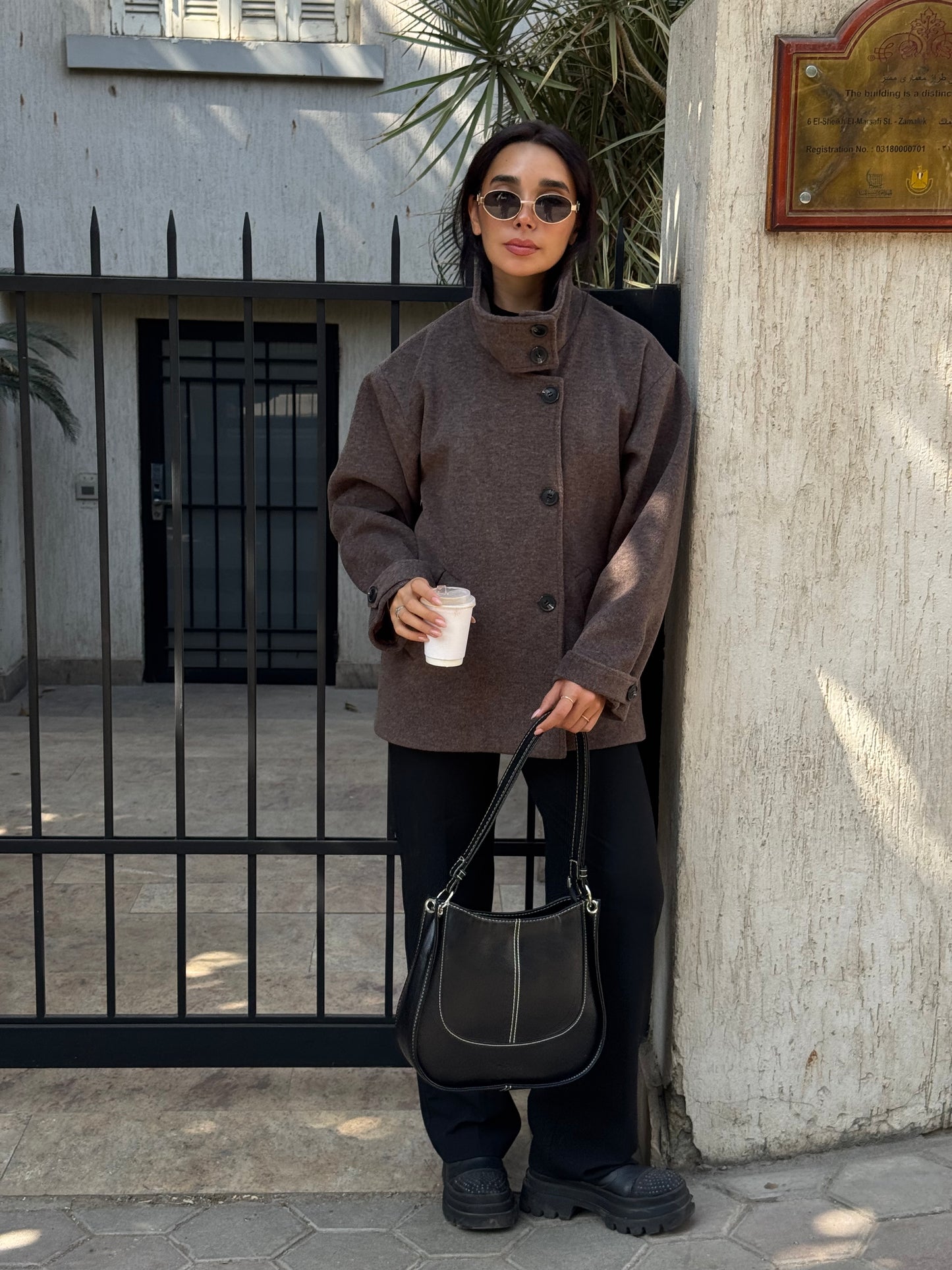 Vienna coat in Walnut