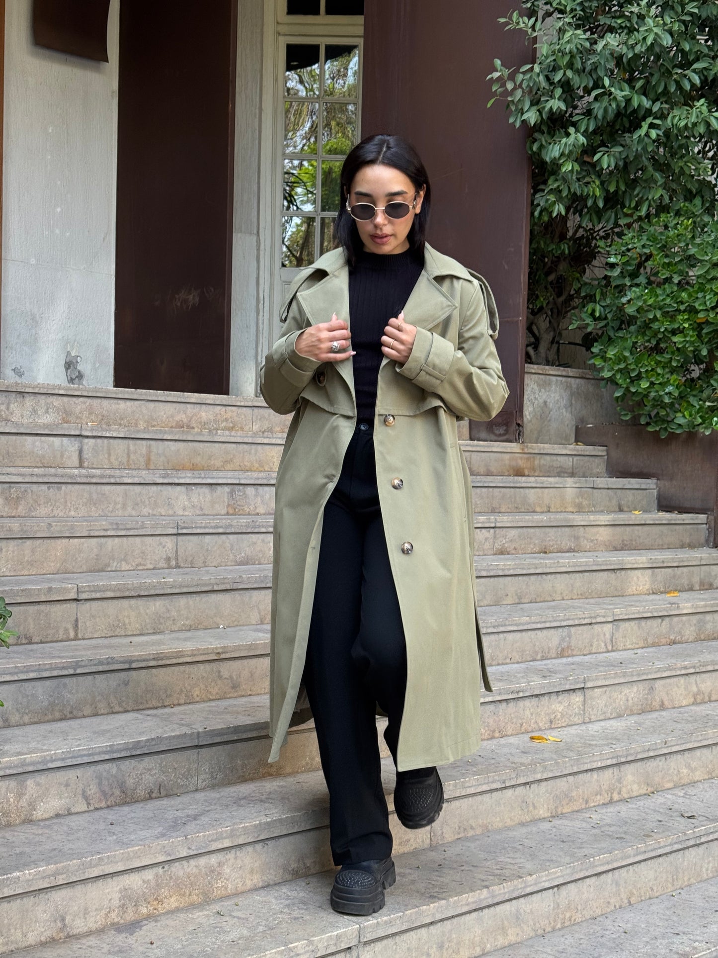 The Classic Edit Trench in Olive