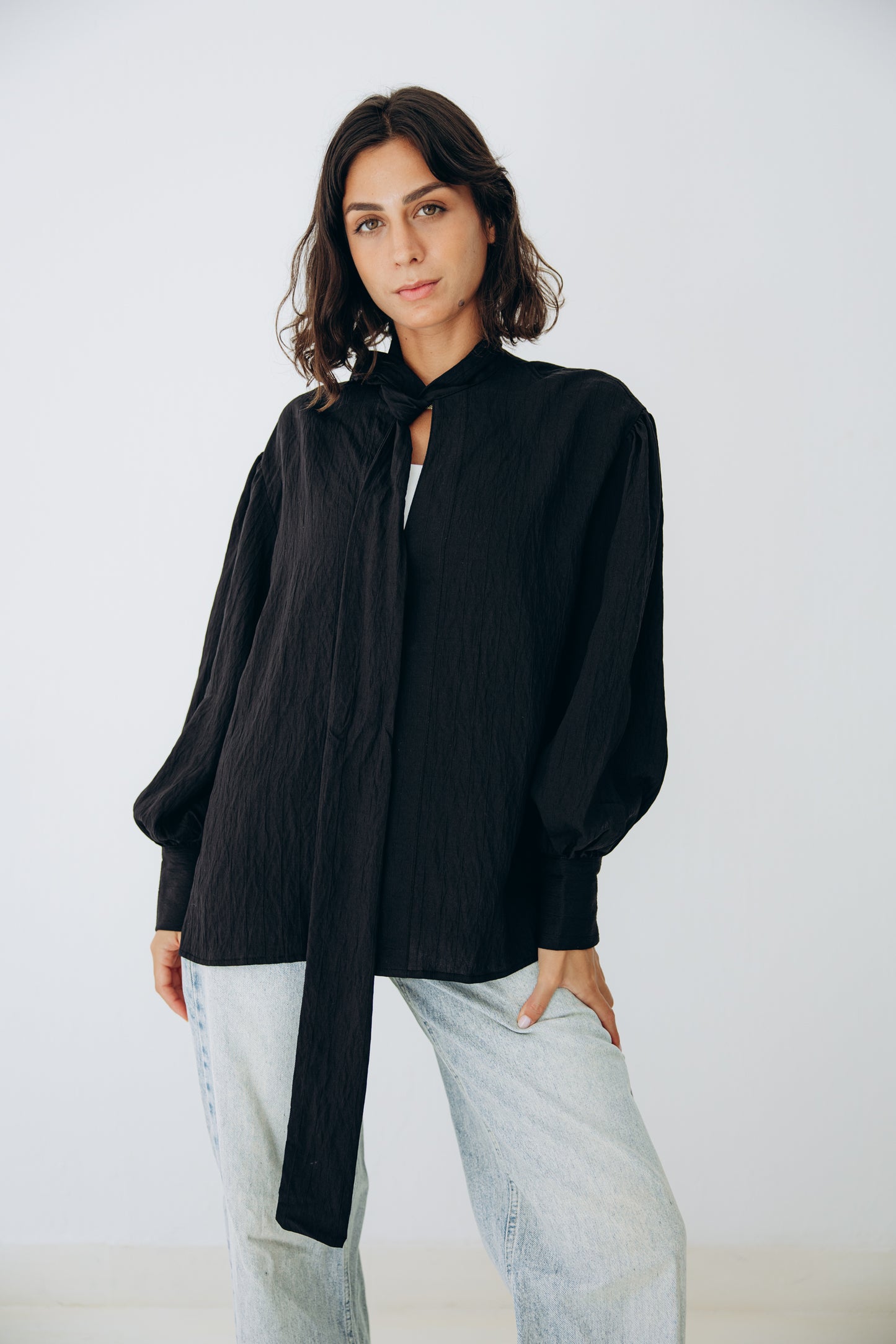 The Siena Blouse In Black
