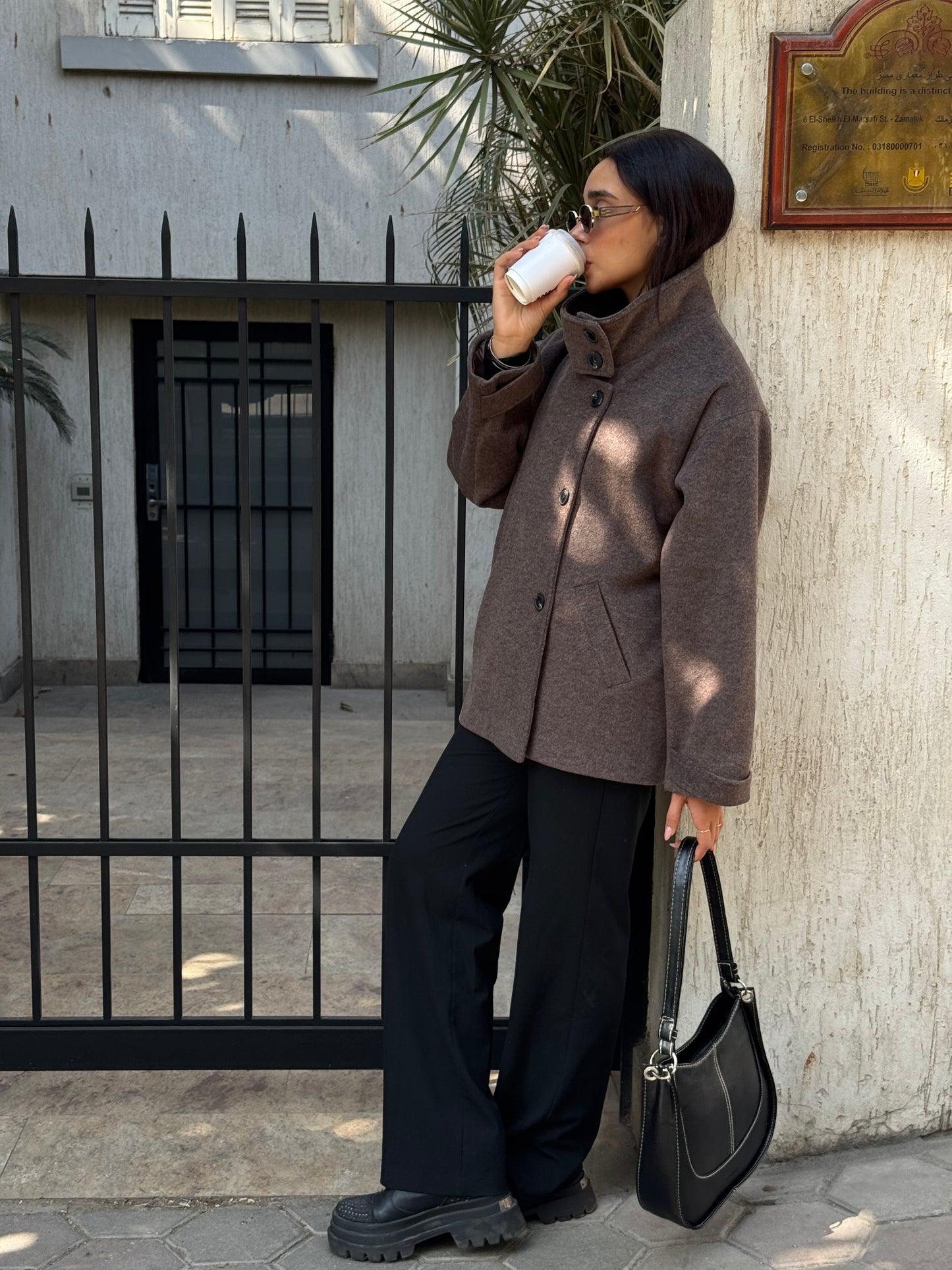 Vienna coat in Walnut