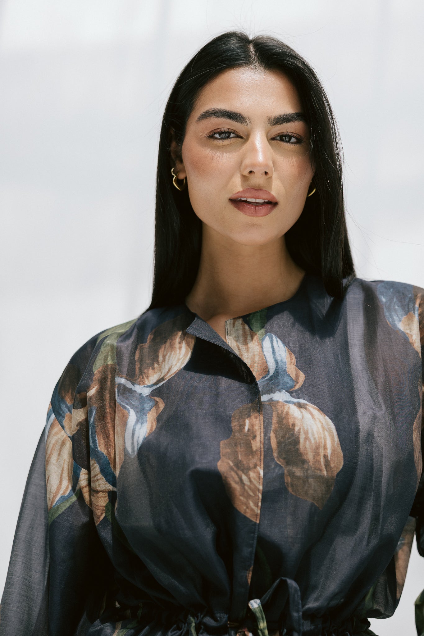 Jardin Blouse in Midnight Navy