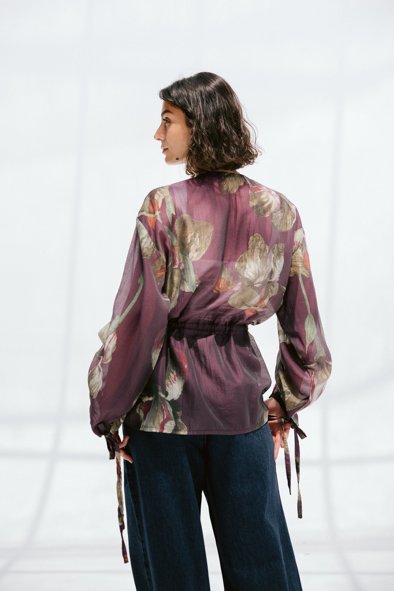 Jardin Blouse in Mulberry