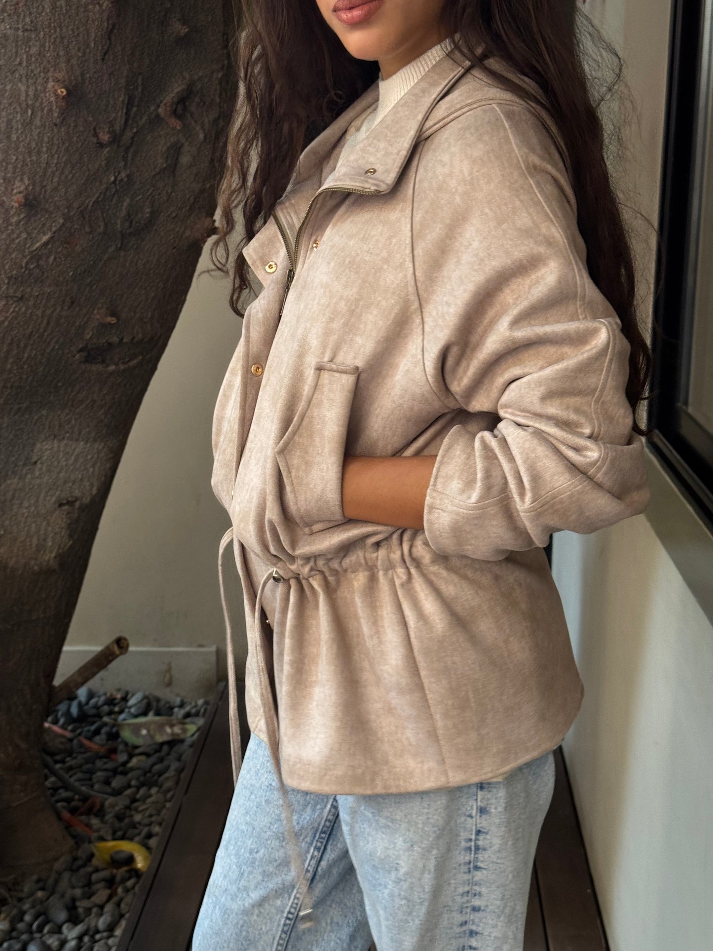 The Ophelia Jacket in Beige