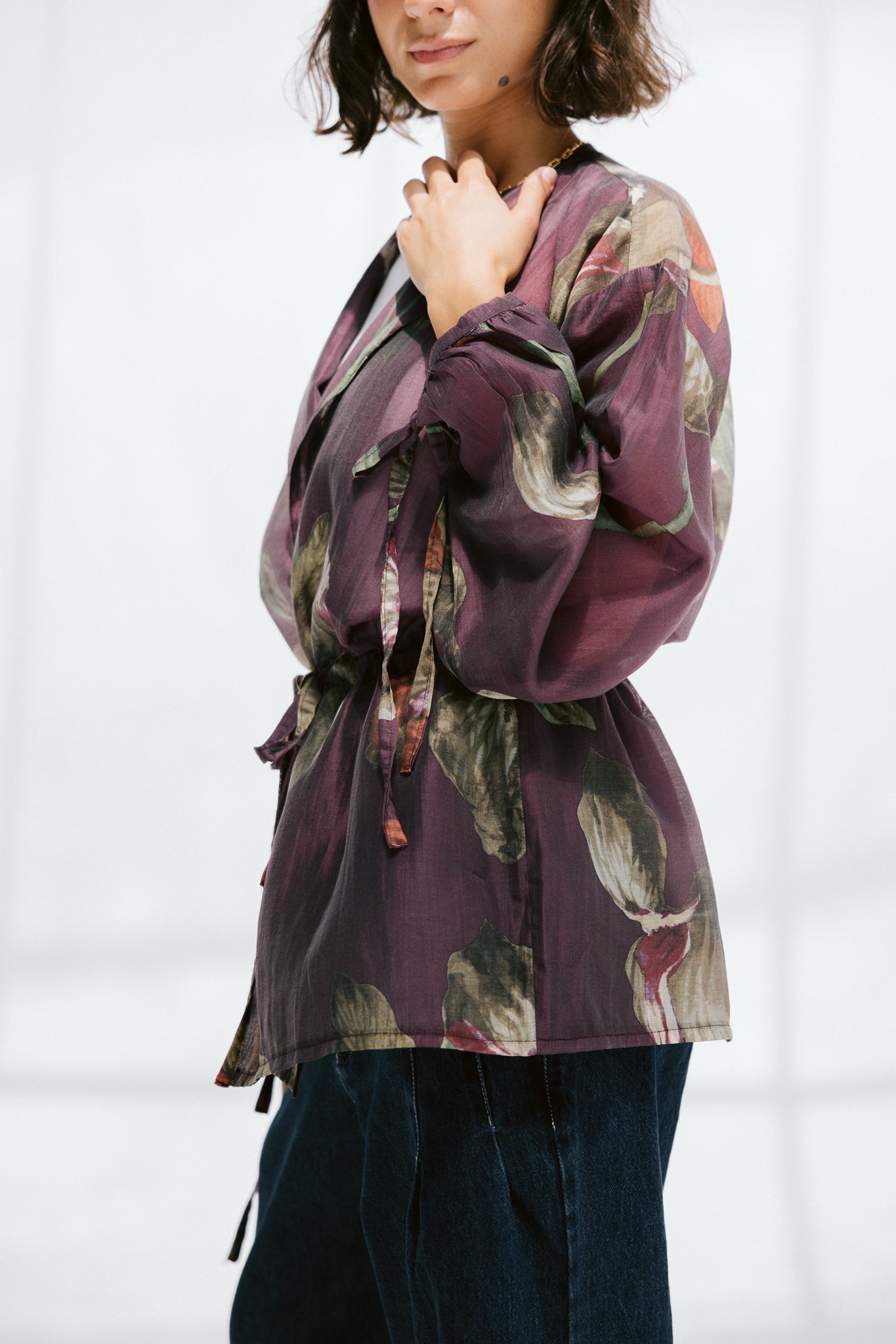 Jardin Blouse in Mulberry