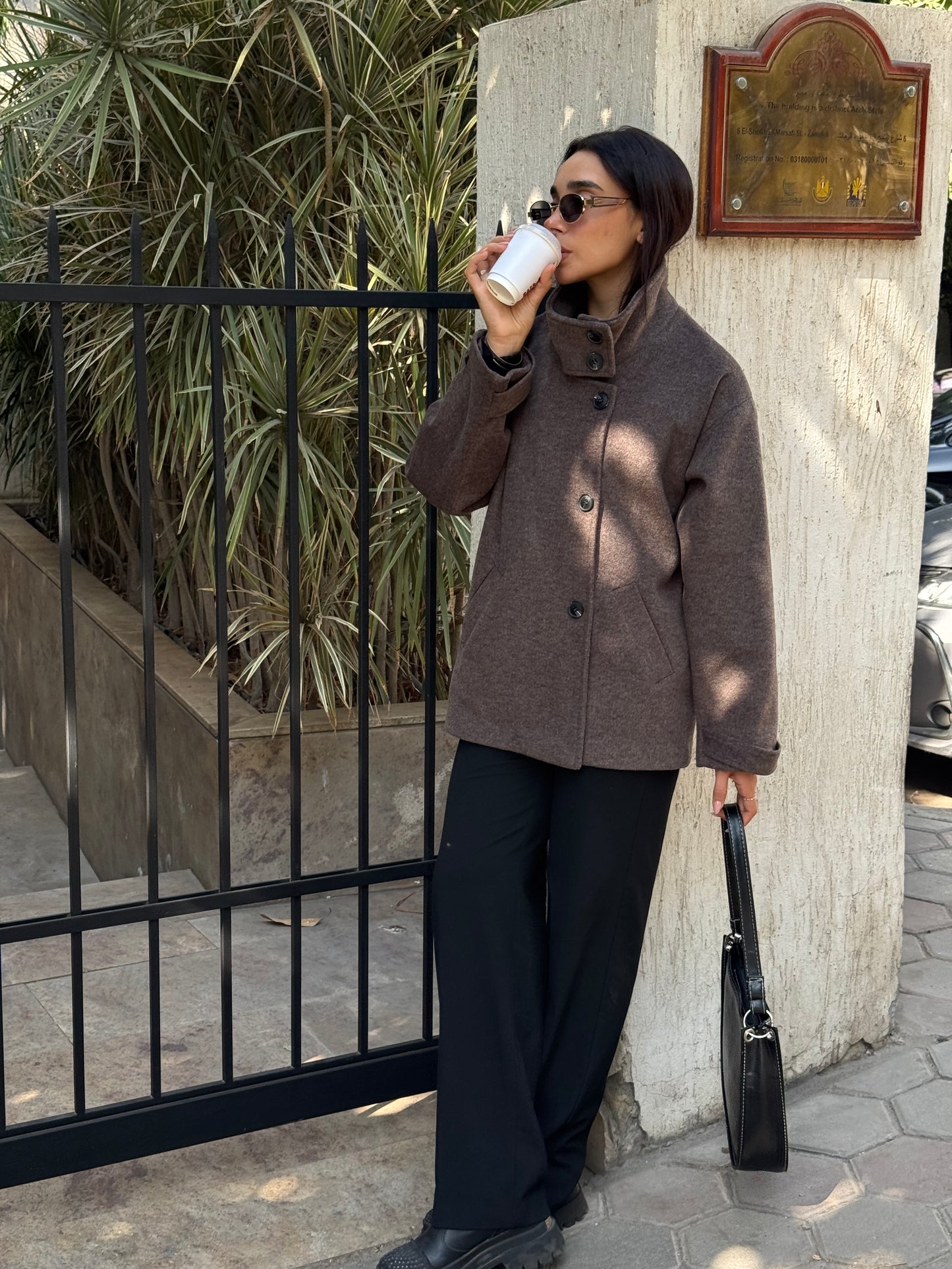 Vienna coat in Walnut