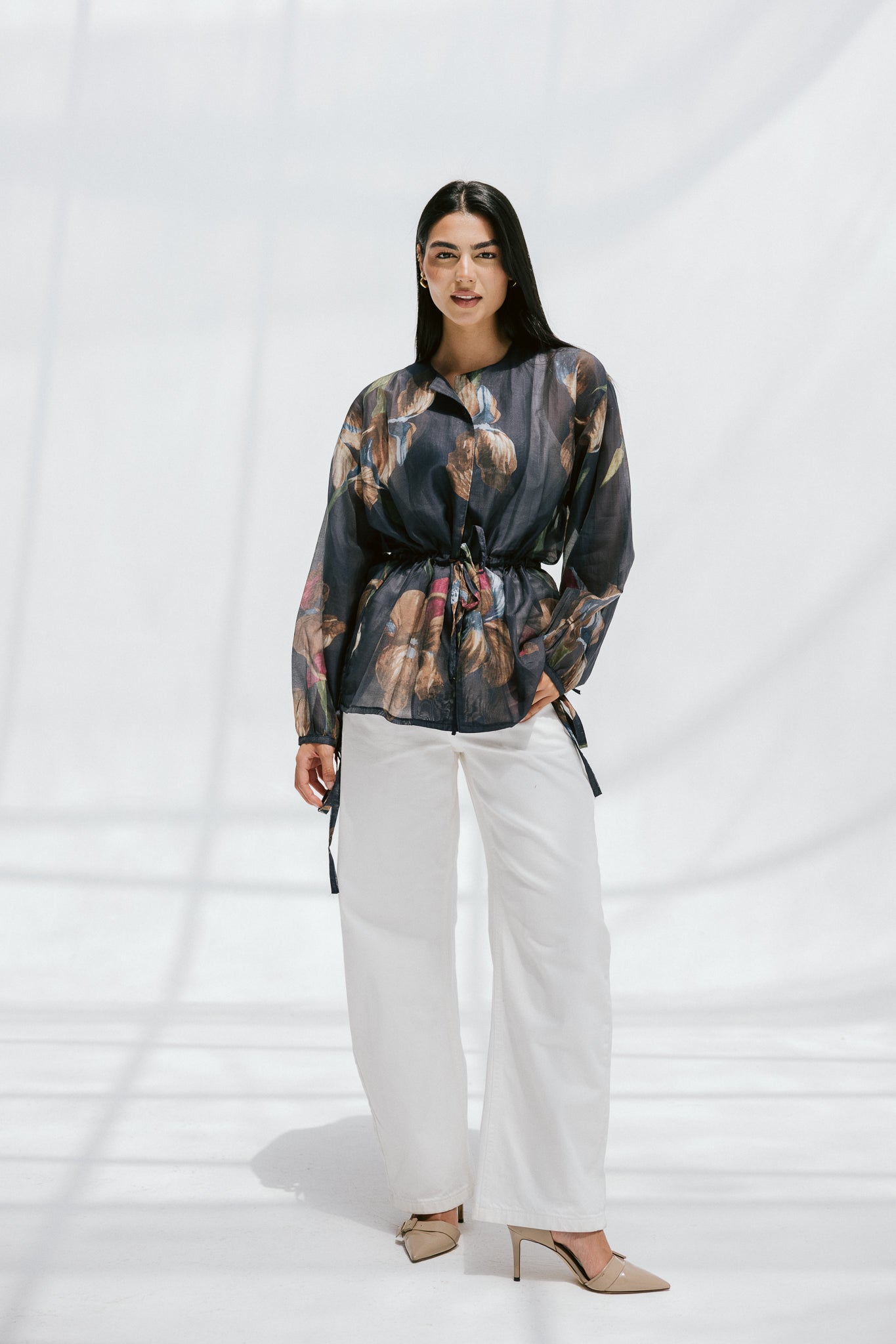Jardin Blouse in Midnight Navy
