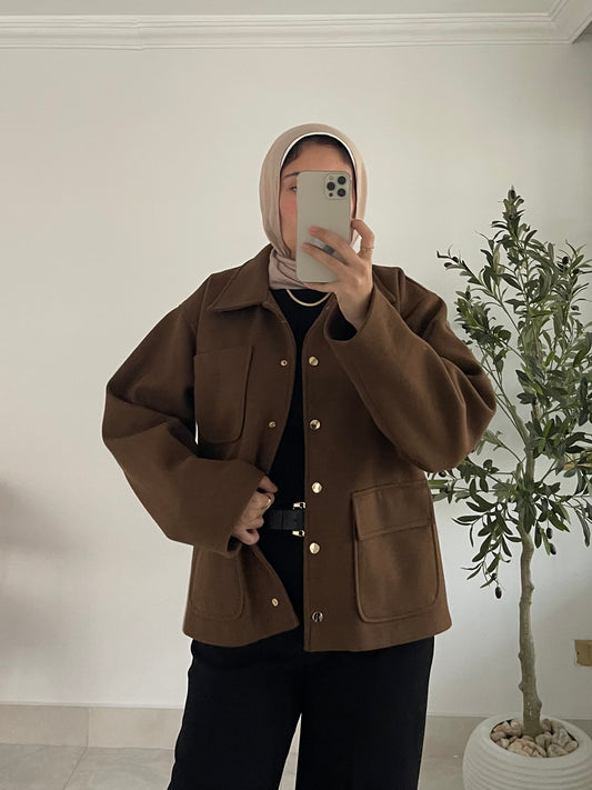 Maple Jacket in Brown