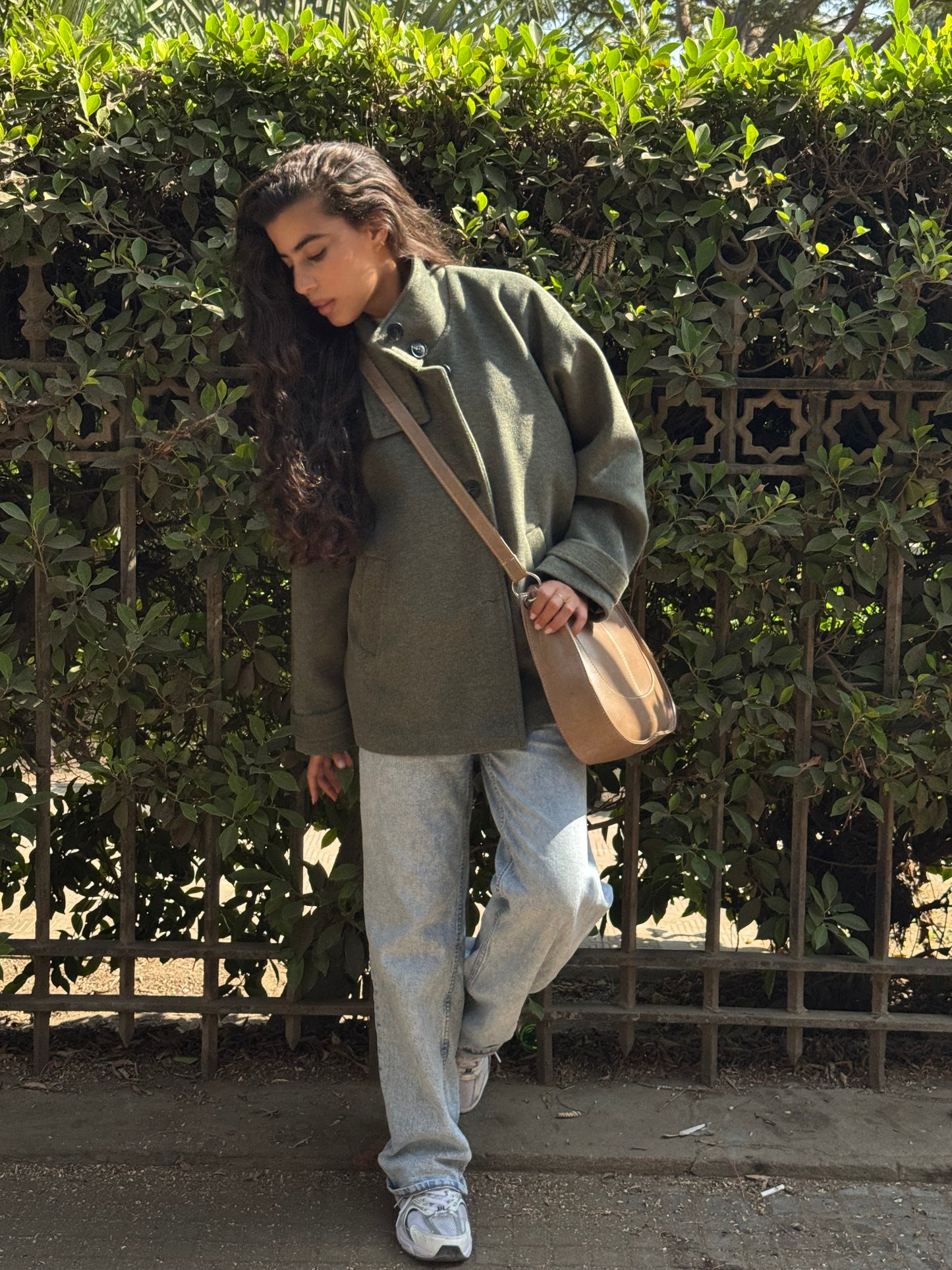 Vienna coat in Basil