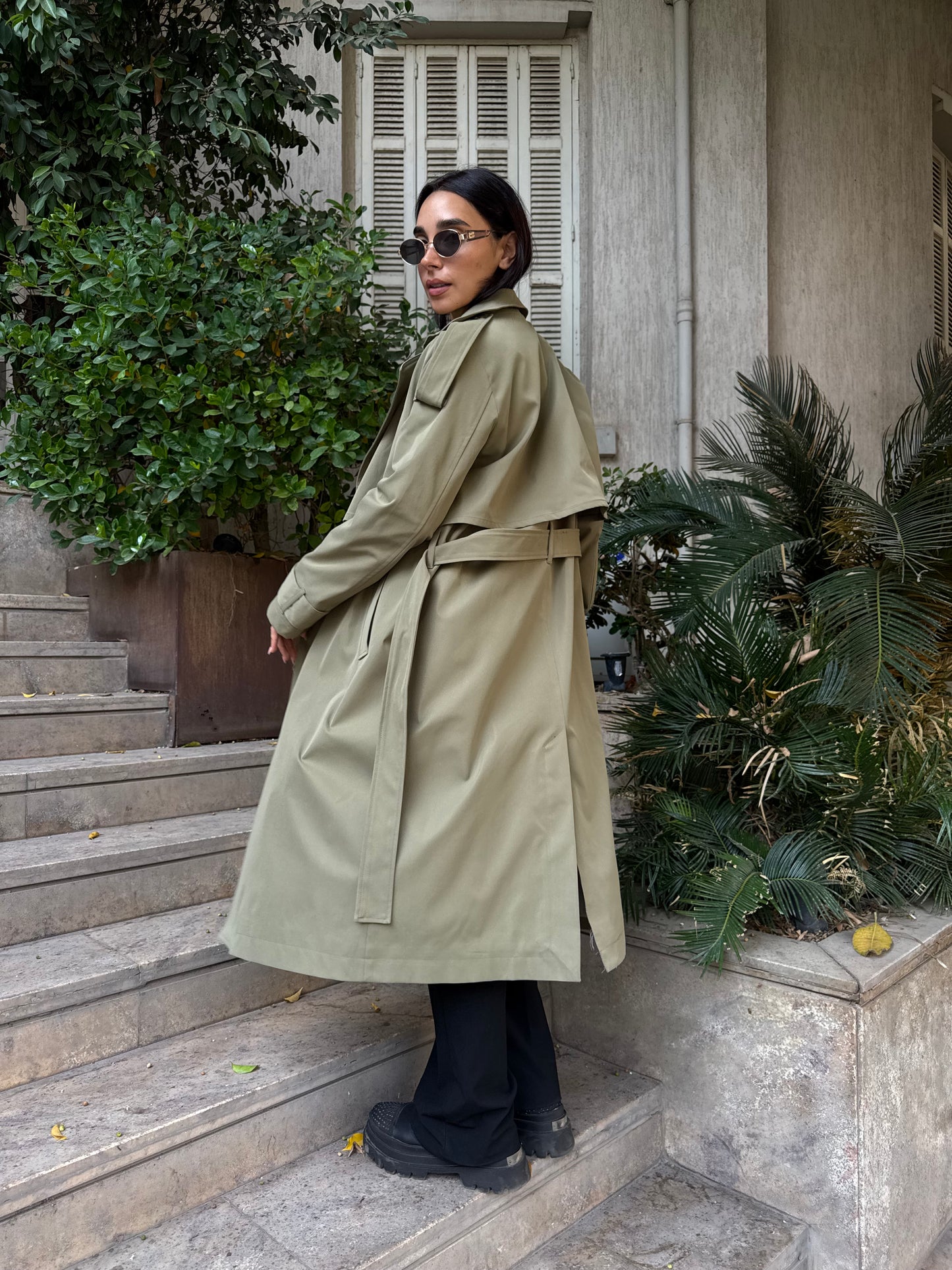 The Classic Edit Trench in Olive