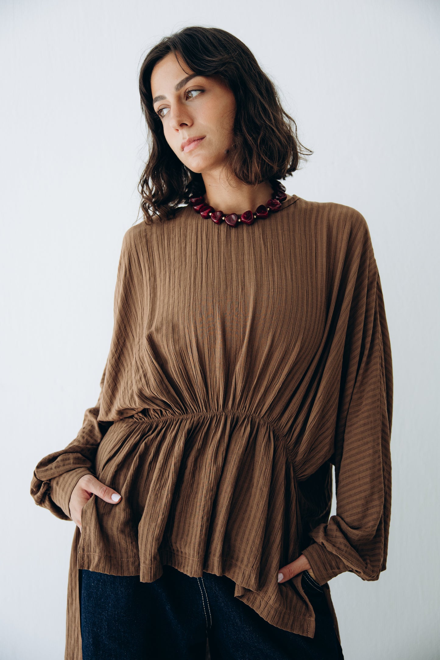 Willow Blouse in Walnut