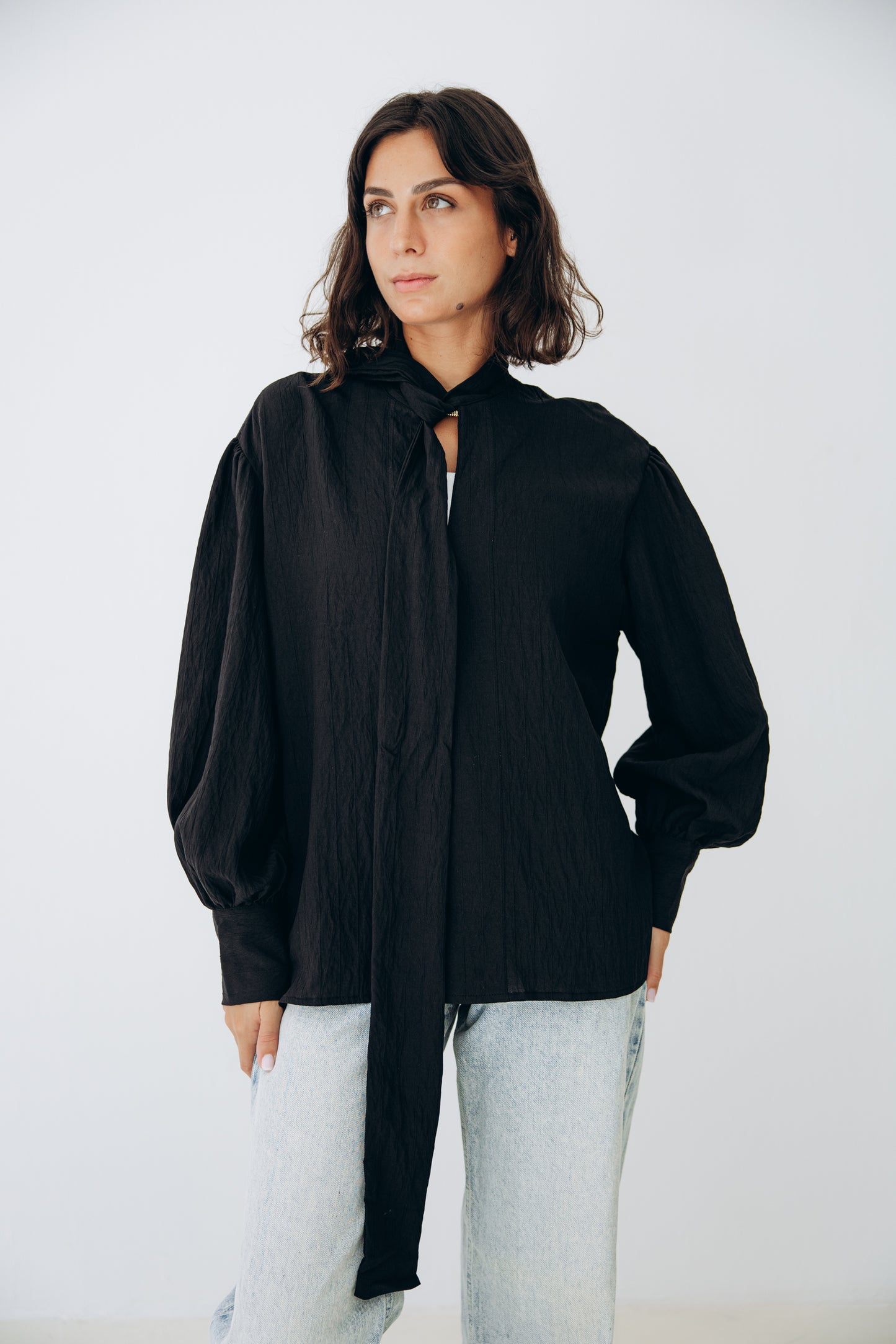 The Siena Blouse In Black