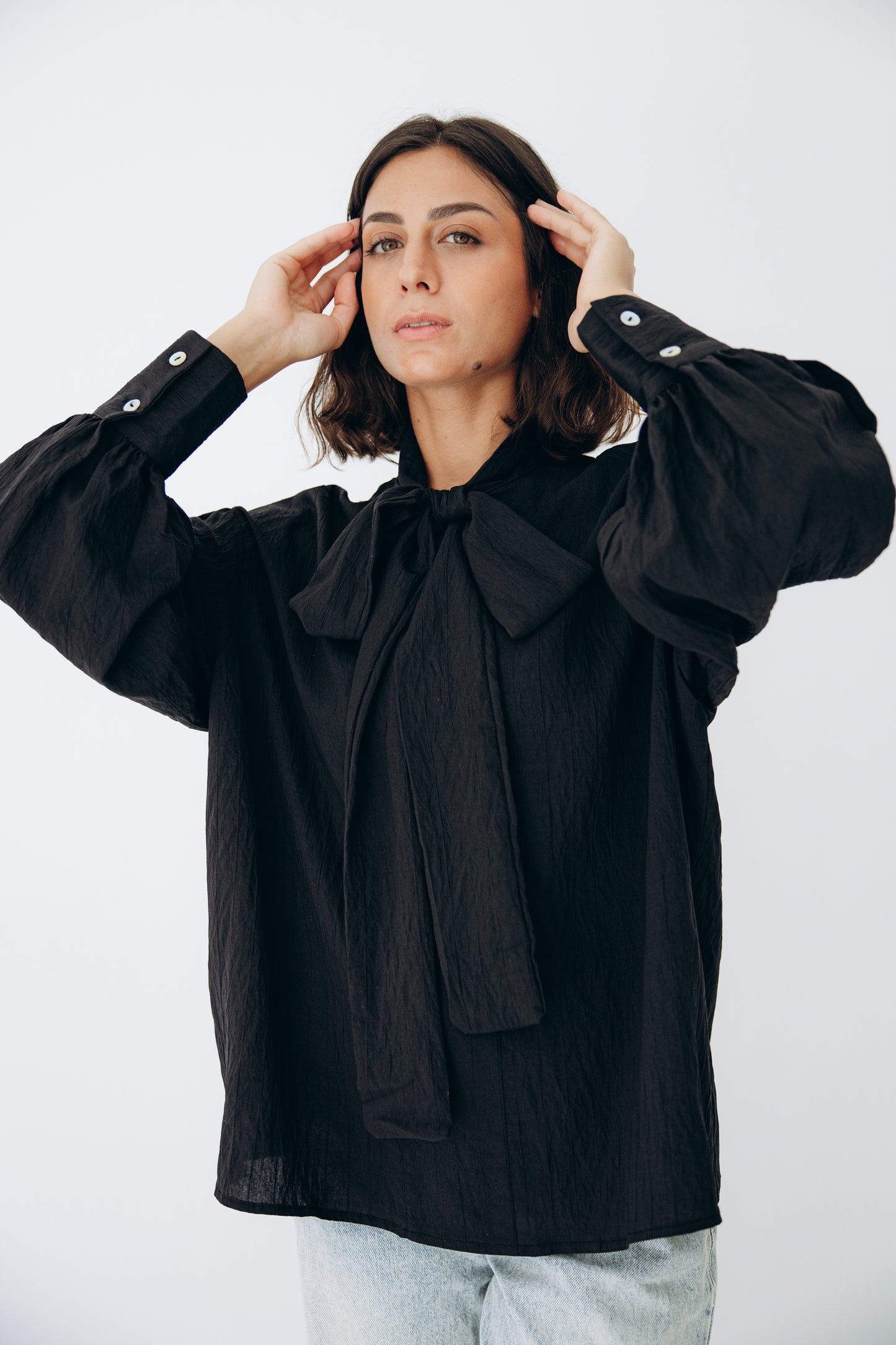 The Siena Blouse In Black
